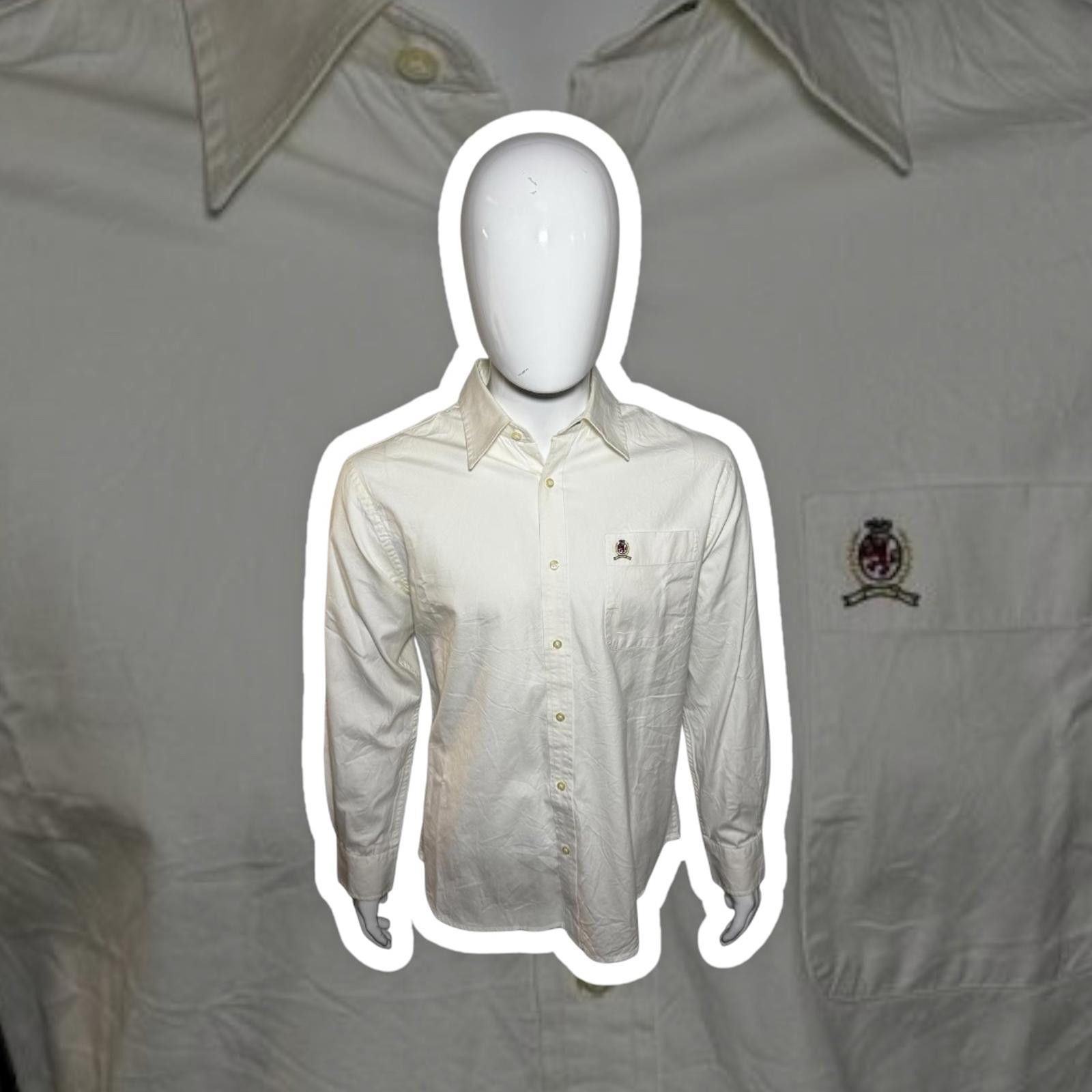 Designer Tommy Hilfiger Long Sleeve Button-Down Shirt Size US L / EU 52-54 / 3 - 1 Thumbnail