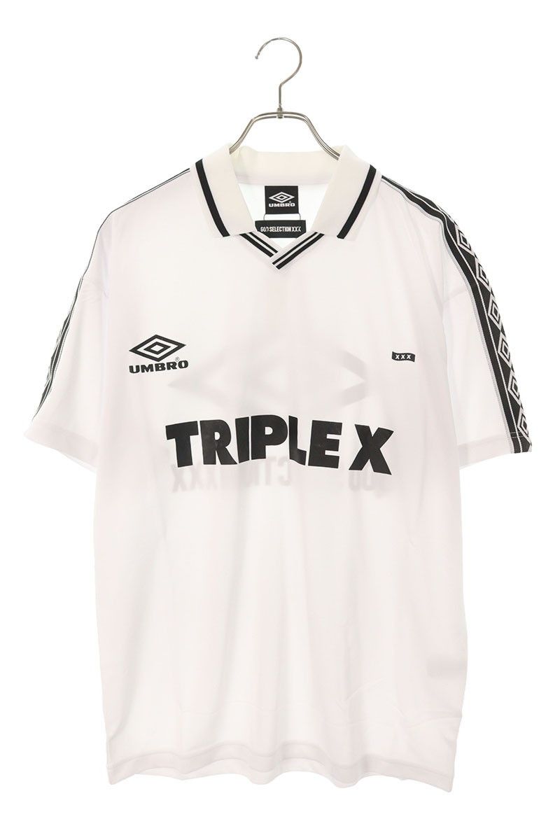 Umbro x GOD SELECTION XXX Logo Print T-Shirt White Size L
