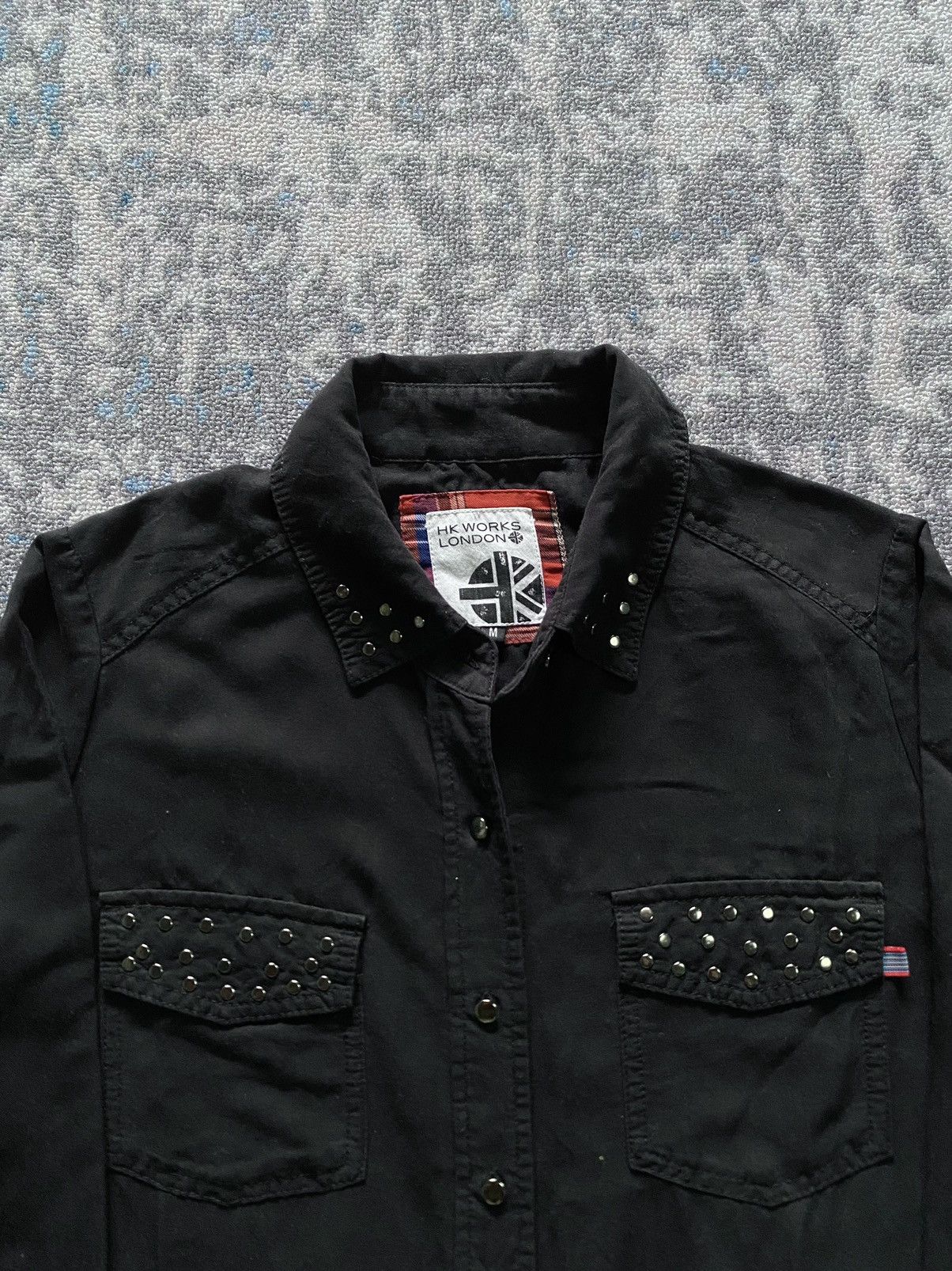 If Six Was Nine × Japanese Brand × Le Grande Bleu (L.G.B.) Hk Works London Studded Shirt Size US M / EU 48-50 / 2 - 2 Thumbnail