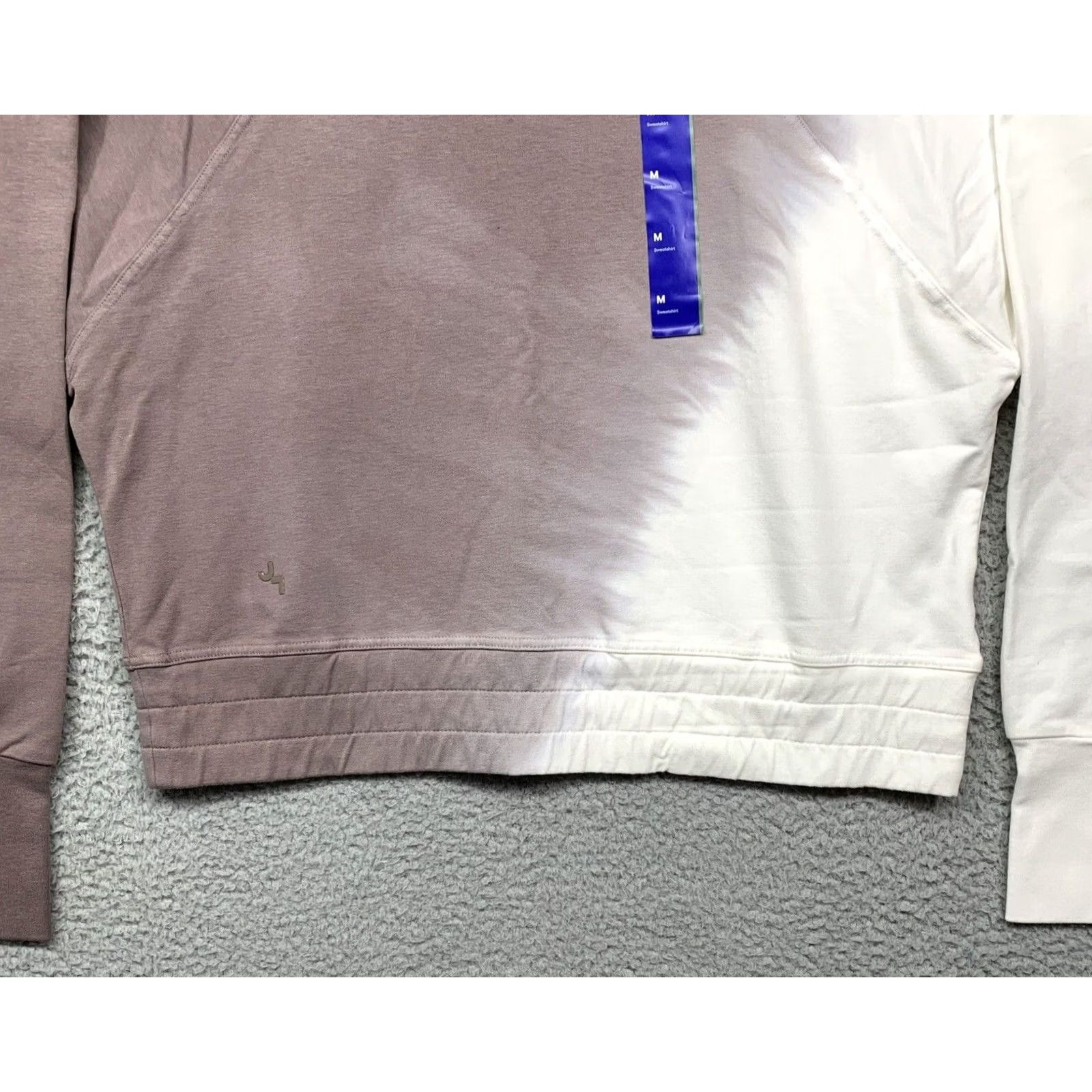 Vintage Joy Lab Cropped Sweatshirt Women’s Mocha & Cream Size M Thumb Holes NWT Size M / US 6-8 / IT 42-44 - 3 Thumbnail