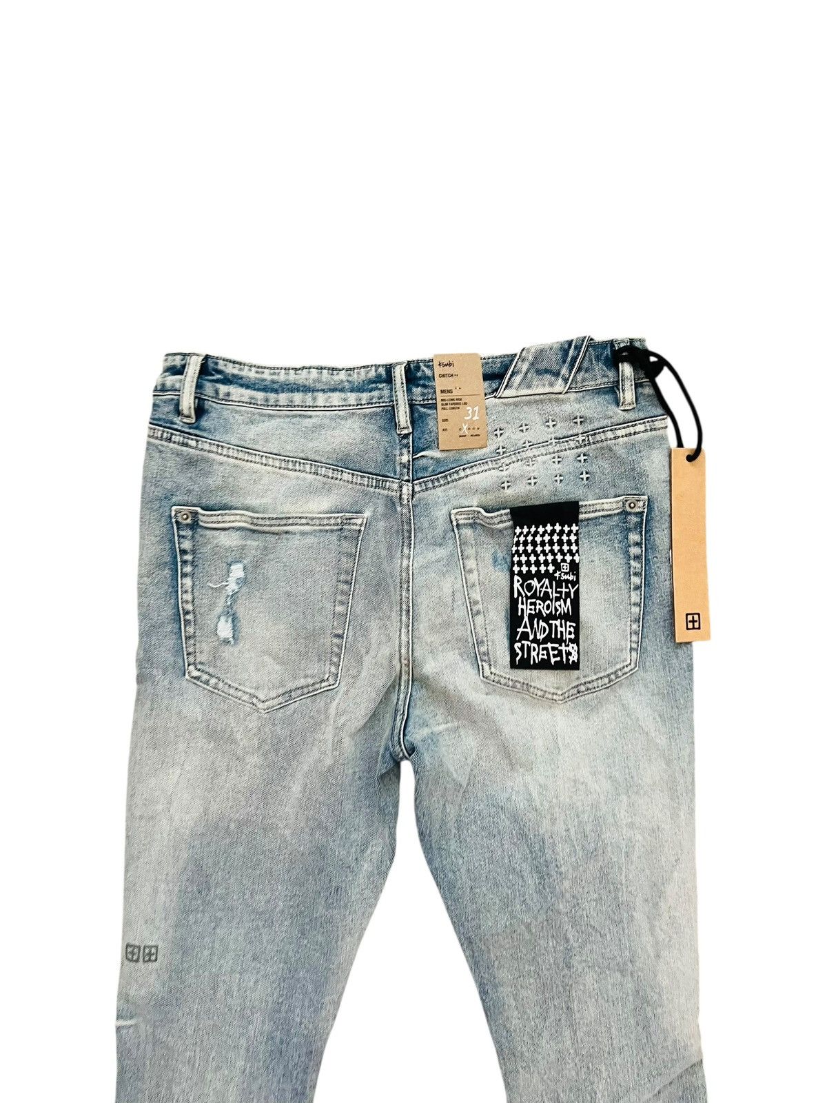 Ksubi Ksubi Jeans Mens Chitch Punk Thrashed Slim Blue Size 31/32 Size US 31 - 4 Thumbnail