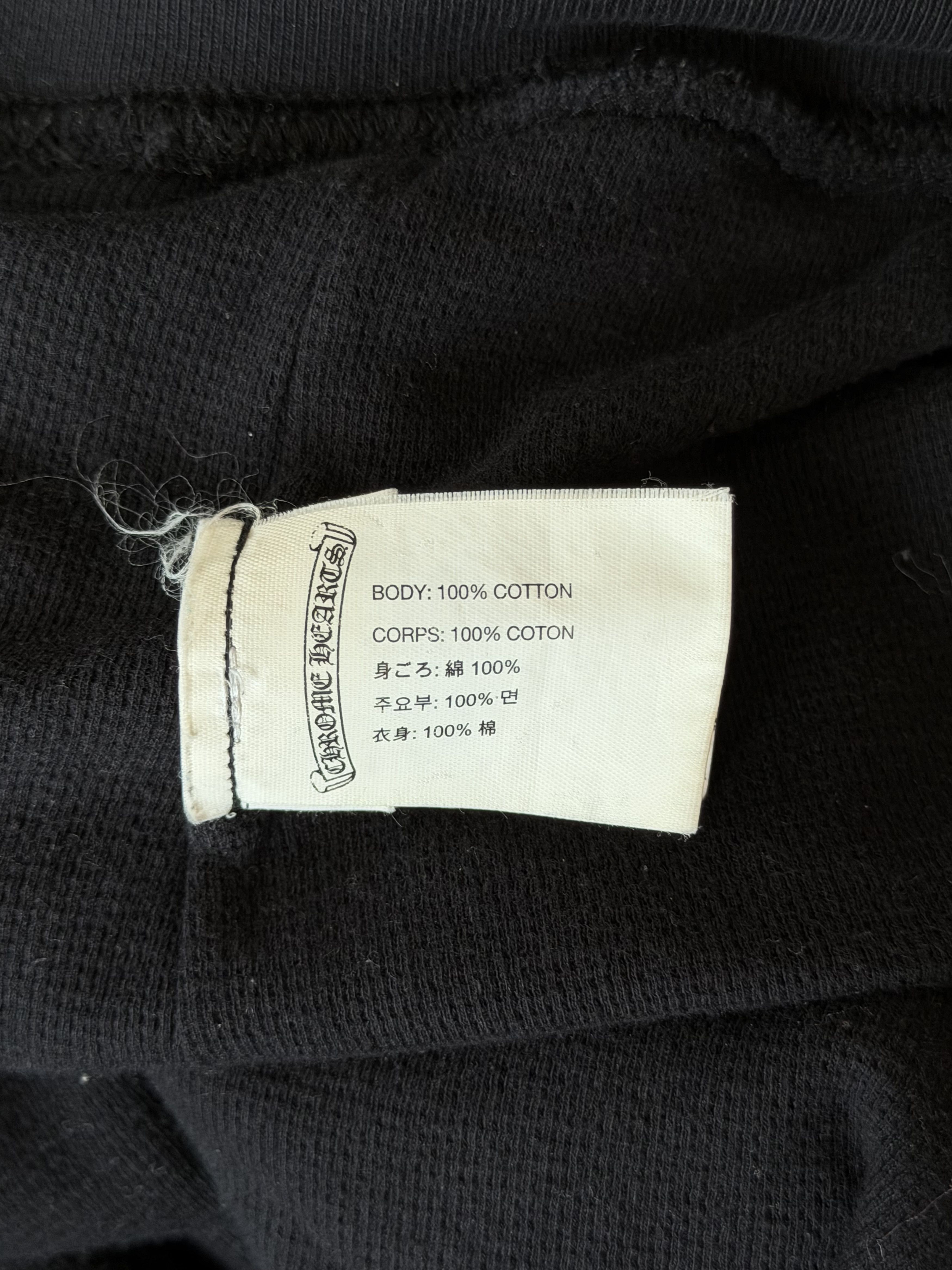 Chrome Hearts Black & White Malibu Cross Logo Zip Up Thermal Hoodie Size US S / EU 44-46 / 1 - 4 Thumbnail