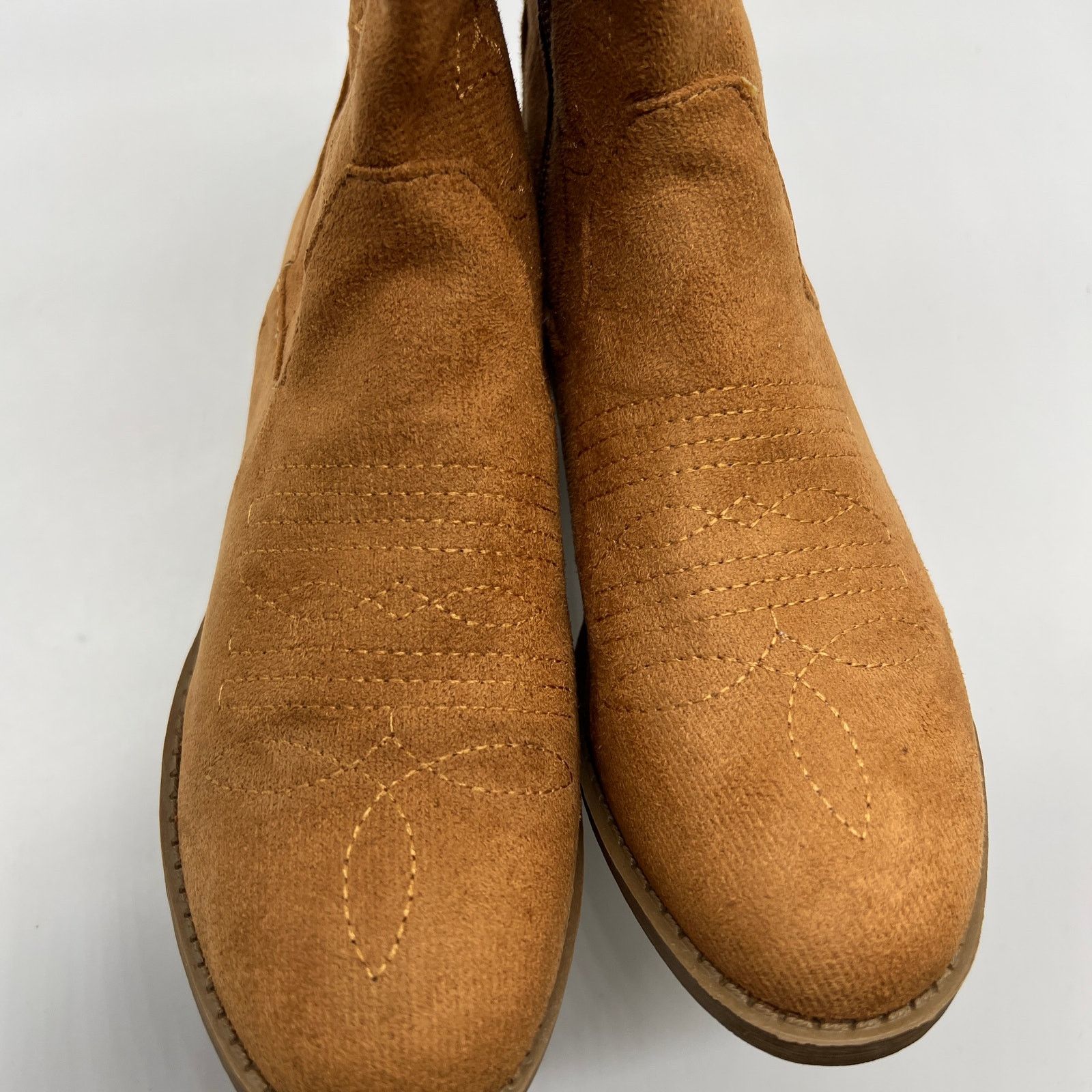 Other Womens Western Heel Booties Brown Cowboy Boots Size 6US Size US 6 / IT 36 - 11 Thumbnail