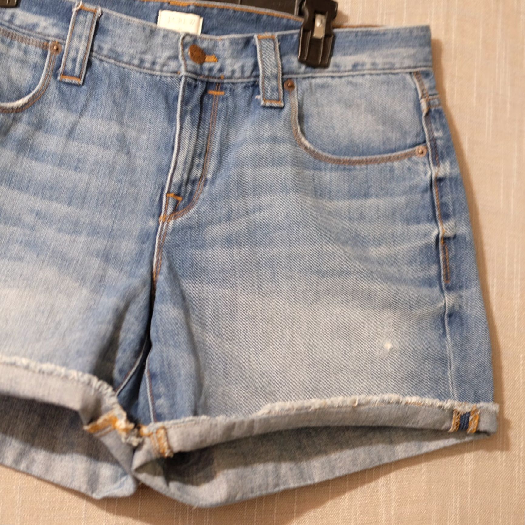 J.Crew J. Crew Blue Jean Shorts Distressed Raw Hem 100% Cotton Women's 31 #H52-35 Size 24" / US 00 / IT 34 - 3 Thumbnail