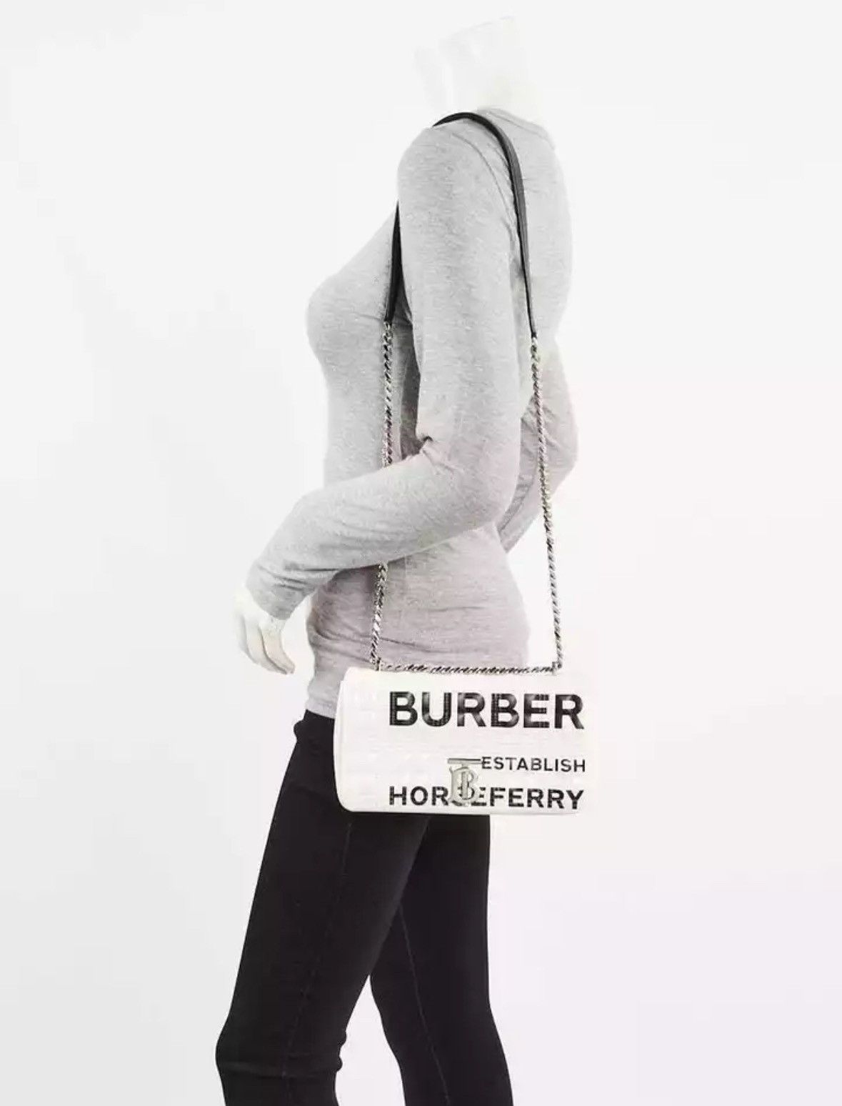 Burberry BURBERRY Horseferry Print Smalla Lola Quilted Chain Bag Size ONE SIZE - 2 Thumbnail