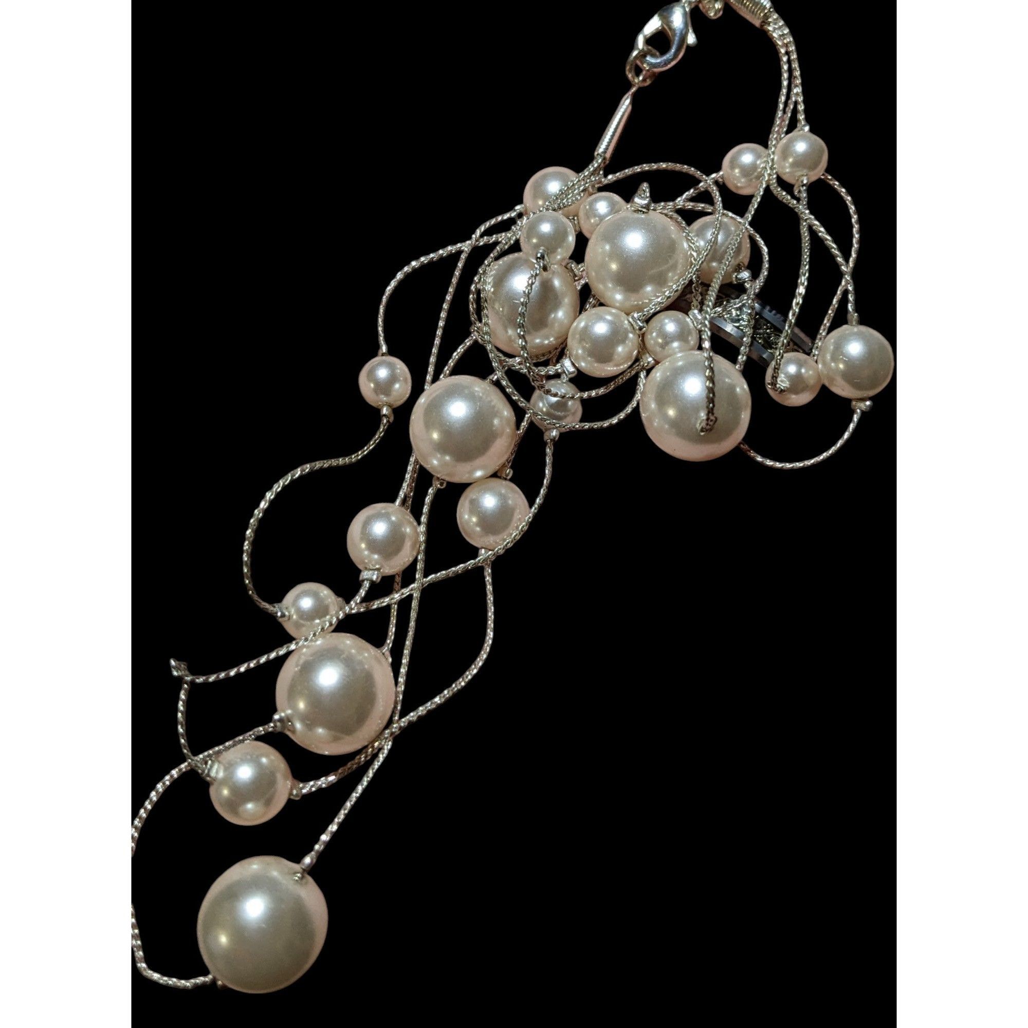 Other Whimsical Glam Roman Multilayer Pearl Station Necklace Size ONE SIZE - 4 Thumbnail