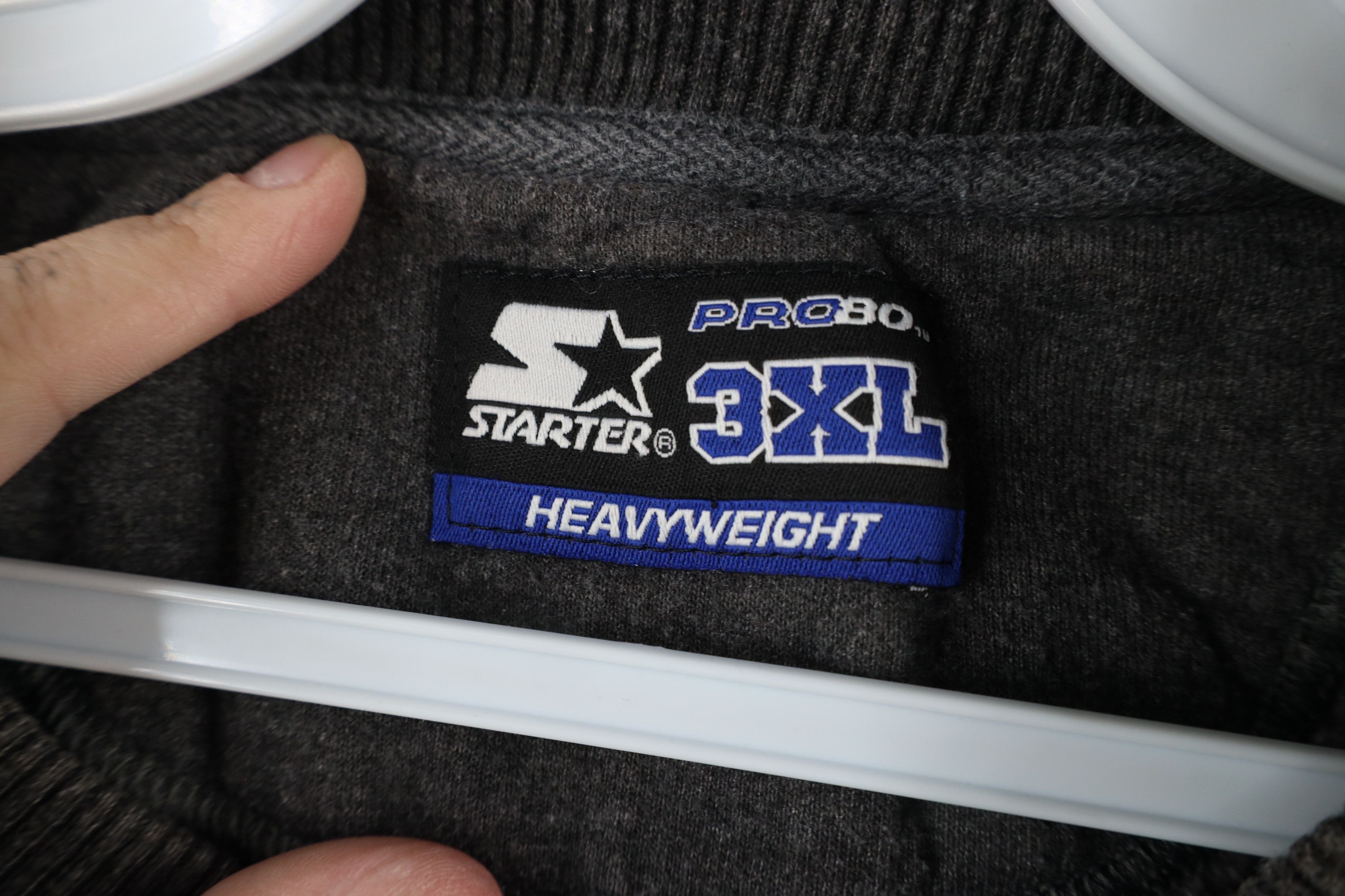 Starter × Vintage Vintage 90s Starter Heavyweight Crewneck Sweatshirt Gray Size US XXL / EU 58 / 5 - 6 Thumbnail