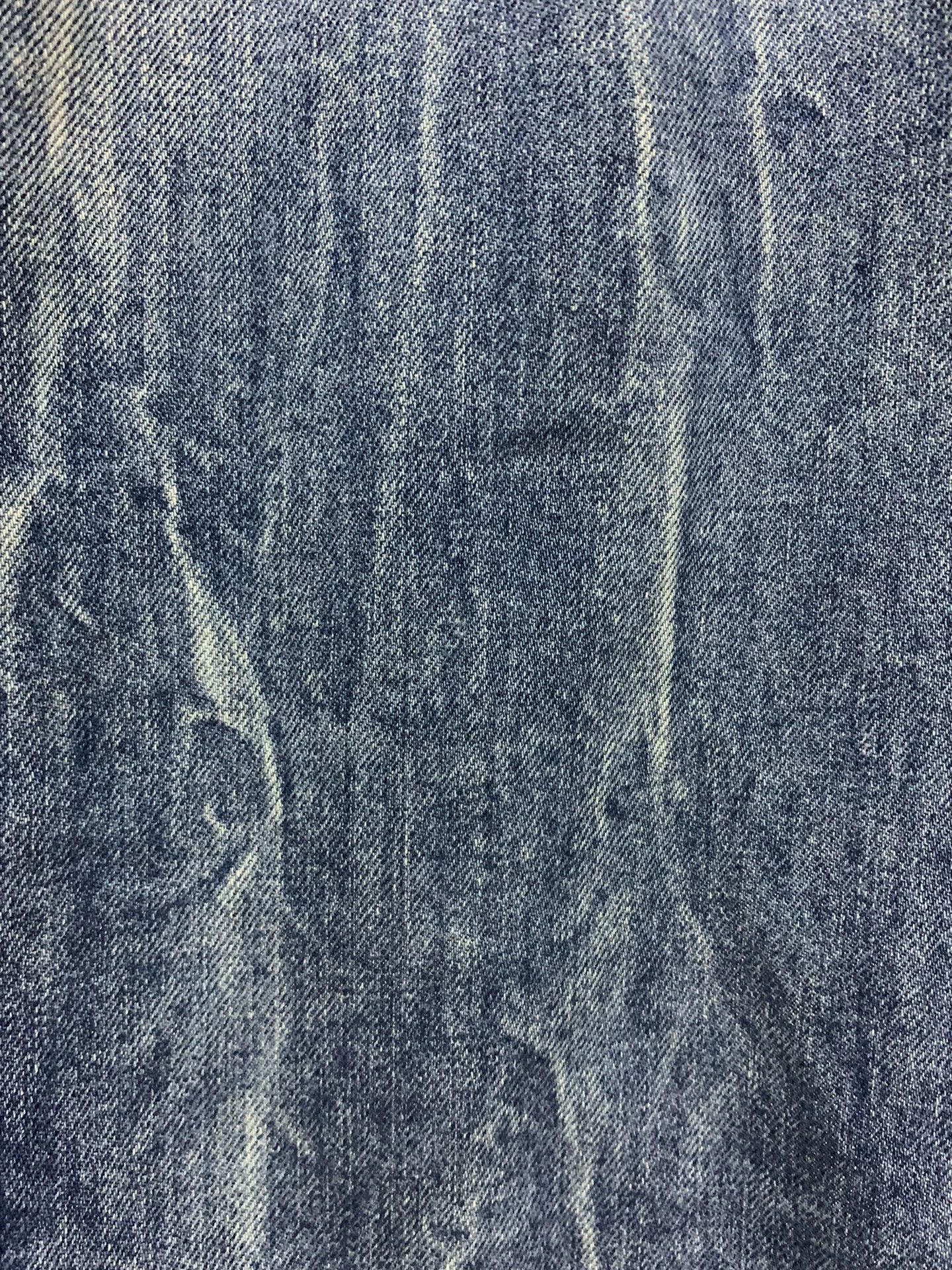 Saint Laurent Paris SLP 18ss Blue Ripple Distressed Denim Jkt L Size US L / EU 52-54 / 3 - 6 Thumbnail