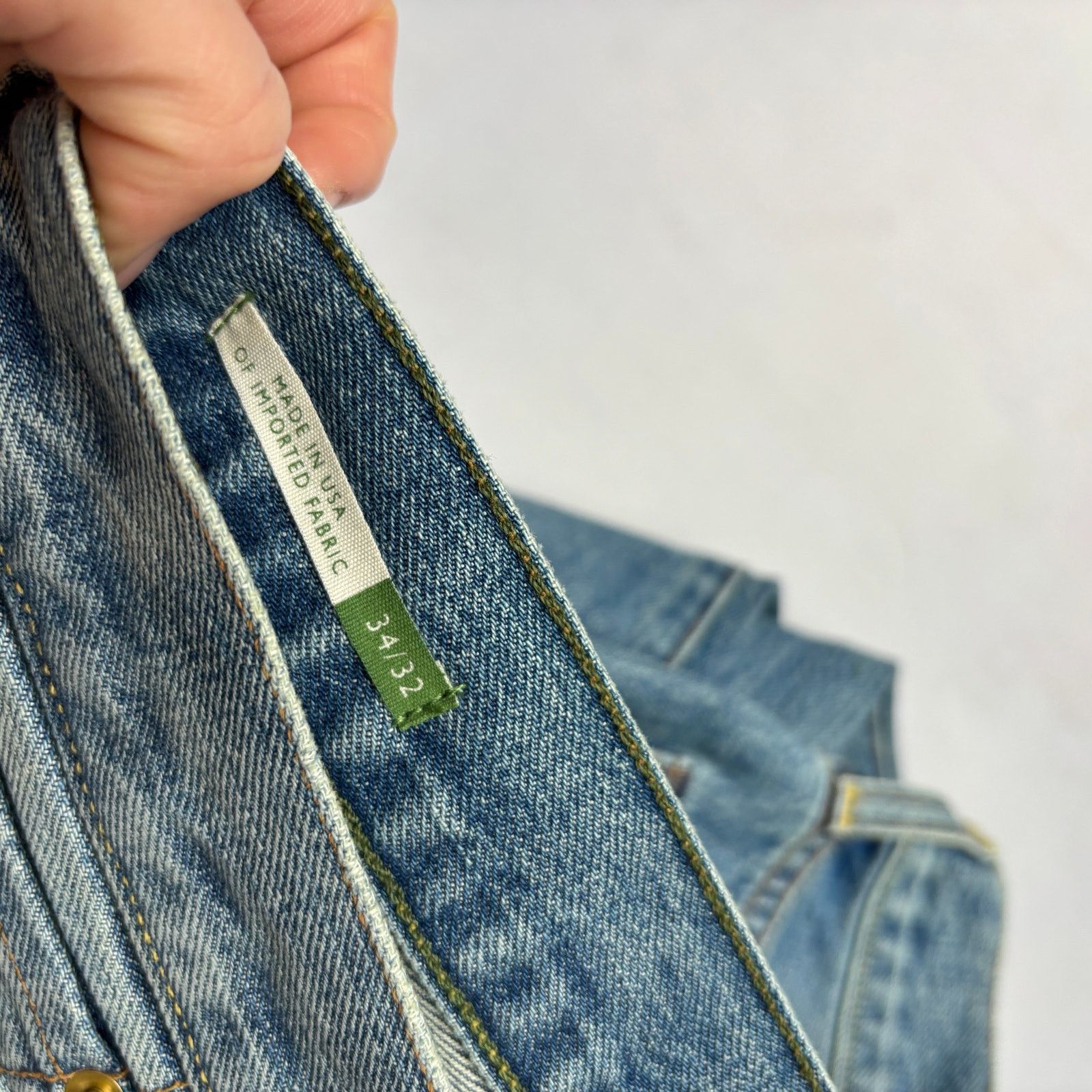 Sid Mashburn $175 Sid Mashburn Slim Straight Jeans 34x32 Made in USA Size US 34 / EU 50 - 3 Thumbnail