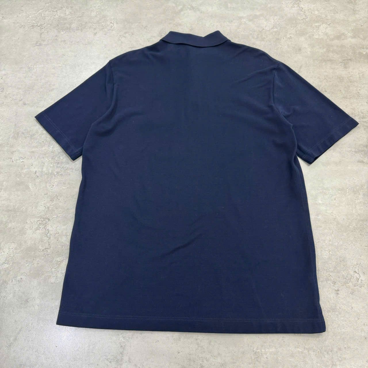 Hermes HERMES H embroidered buttoned polo shirt Marine Size US XL / EU 56 / 4 - 2 Thumbnail