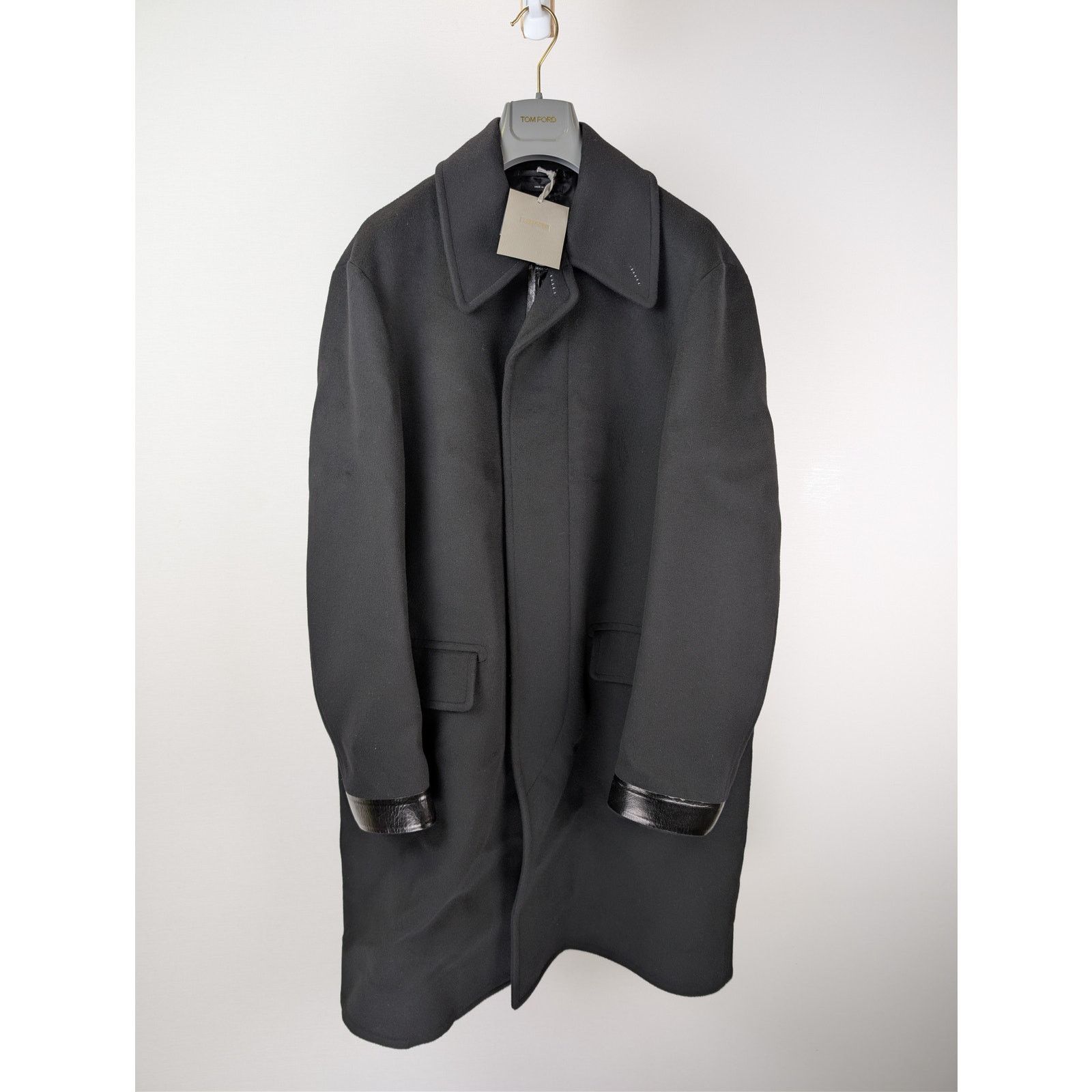 Tom Ford o1rshd1 Long Heavy Coat in Black Size US M / EU 48-50 / 2 - 2 Thumbnail