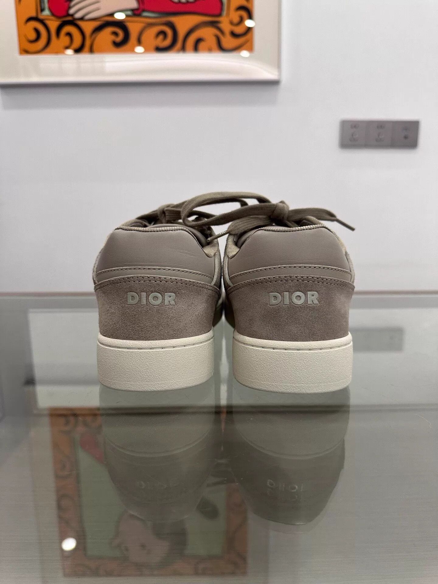 Dior Dior B27 Side Logo Gray Suede Men's Sneaker 42 Size US 9 / EU 42 - 5 Thumbnail
