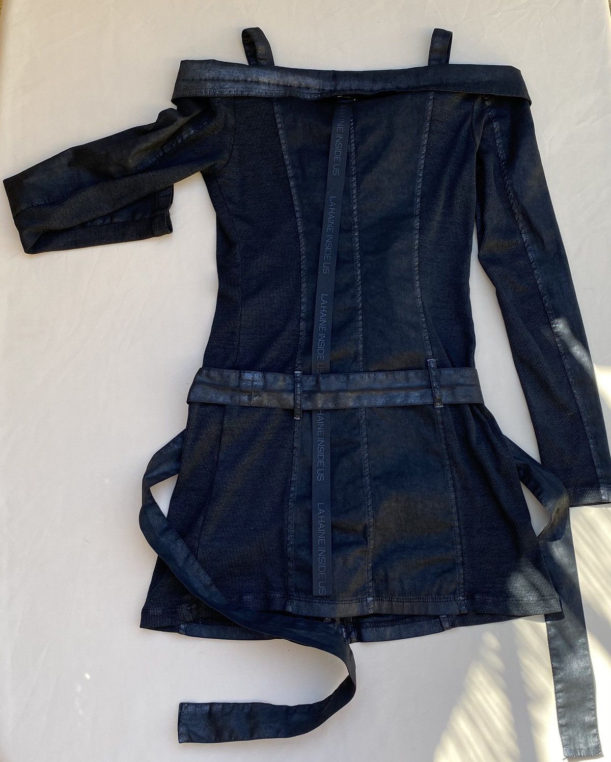La Haine Inside Us La Haine Inside Us Coated Asymmetric Biker Top Jacket Size S Size S / US 4 / IT 40 - 5 Thumbnail