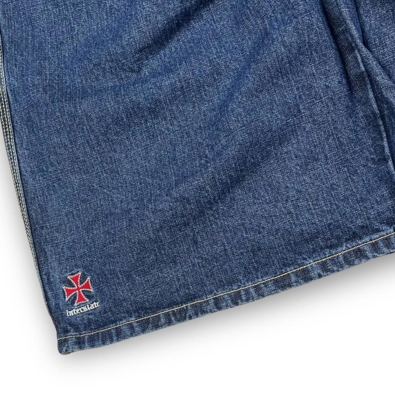 Designer Interstate Blue Jorts Size US 35 - 2 Thumbnail