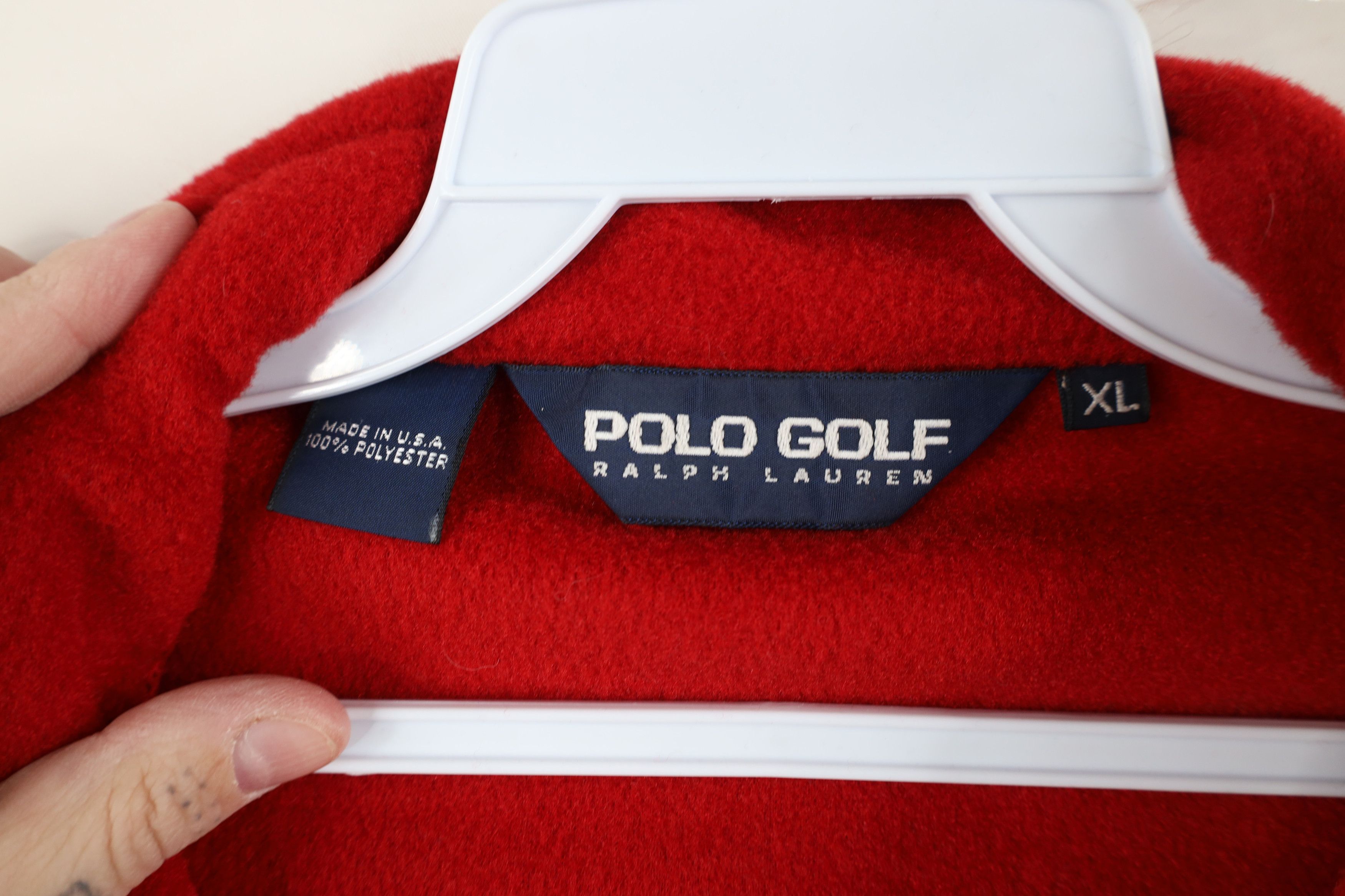 Polo Ralph Lauren Vintage 90s Polo Ralph Lauren Box Logo Fleece Vest Jacket Size US XL / EU 56 / 4 - 7 Thumbnail