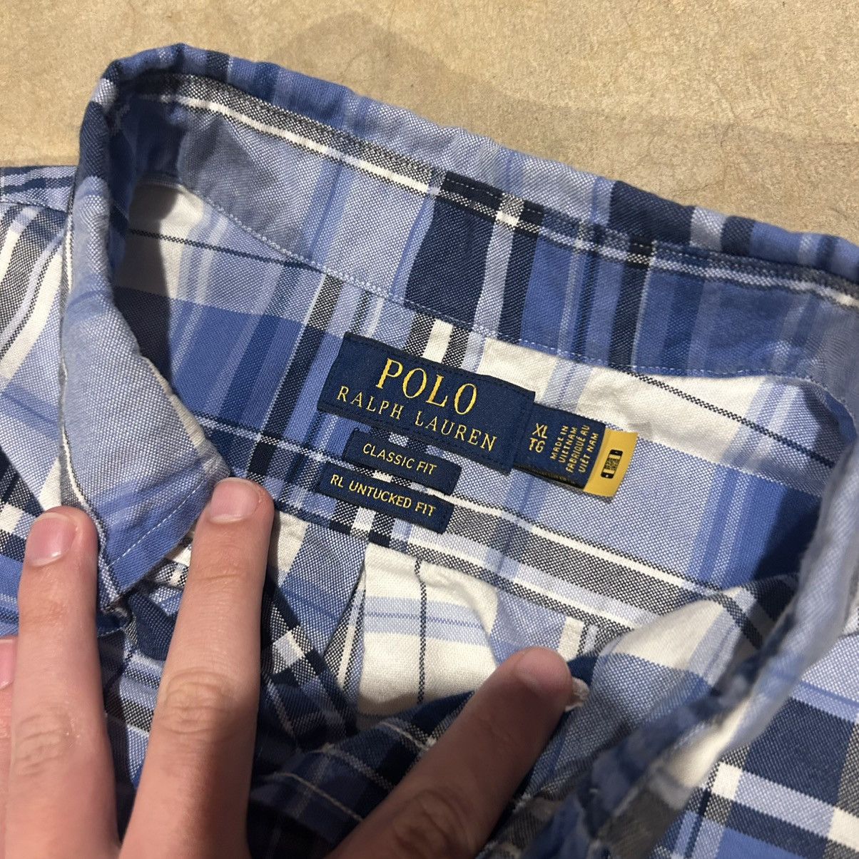 Polo Ralph Lauren Vintage Polo Ralph Lauren Plaid Pony Button Up Shirt Blue Size US XL / EU 56 / 4 - 4 Thumbnail