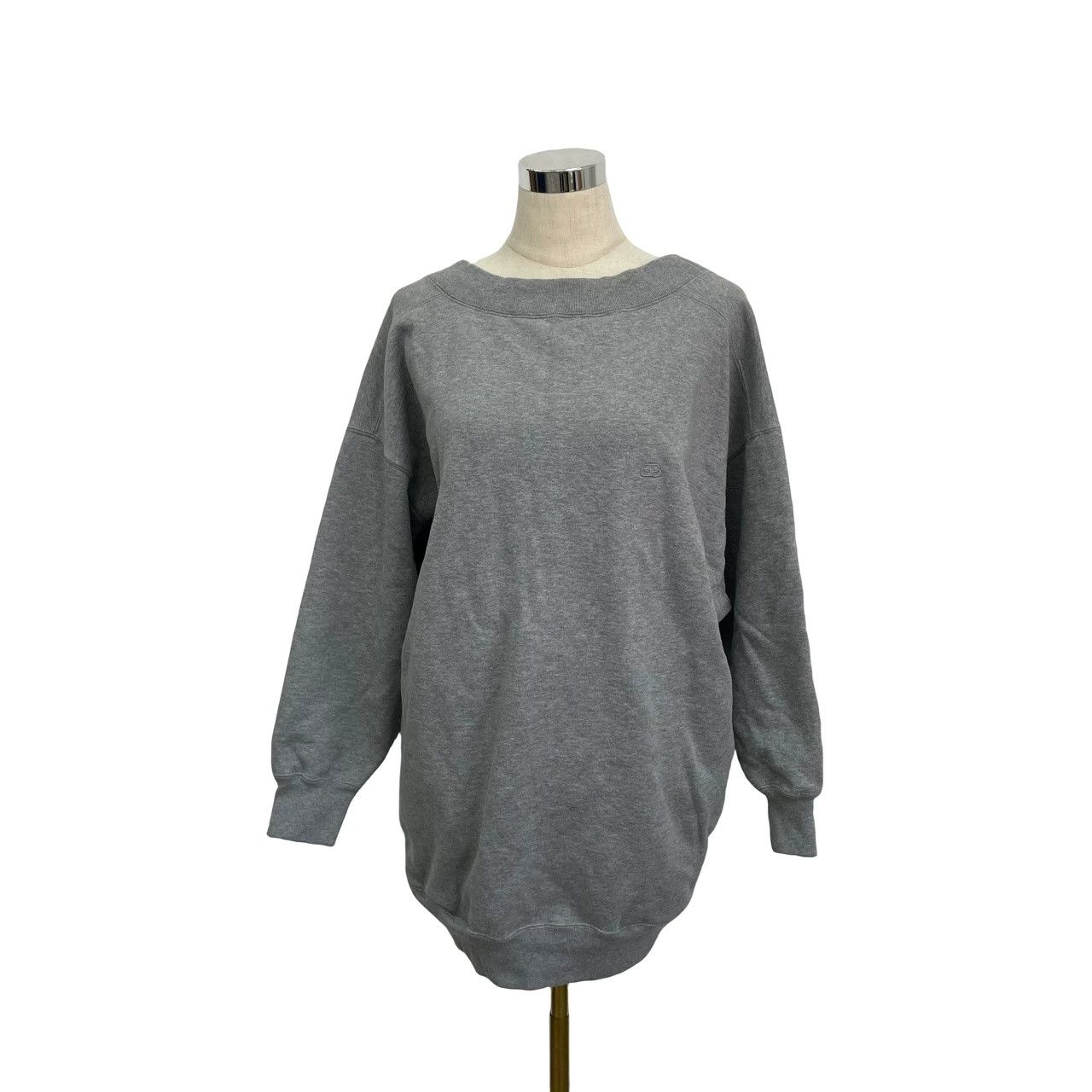 Balenciaga Balenciaga Gray Embroidered Double B Sweatshirt Size US S / EU 44-46 / 1 - 4 Thumbnail