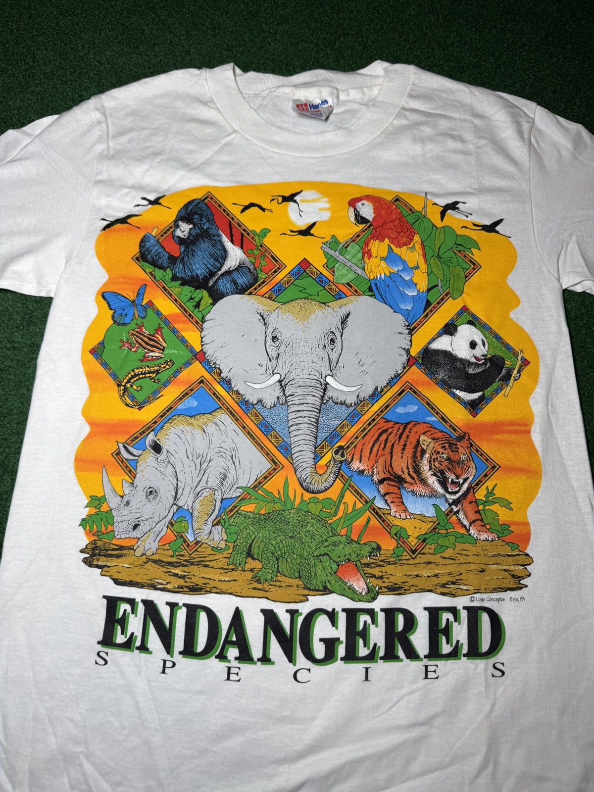 Vintage Endangered Species Nature Animal Print 90s Sm 17x27 T Shirt Size US S / EU 44-46 / 1 - 2 Thumbnail