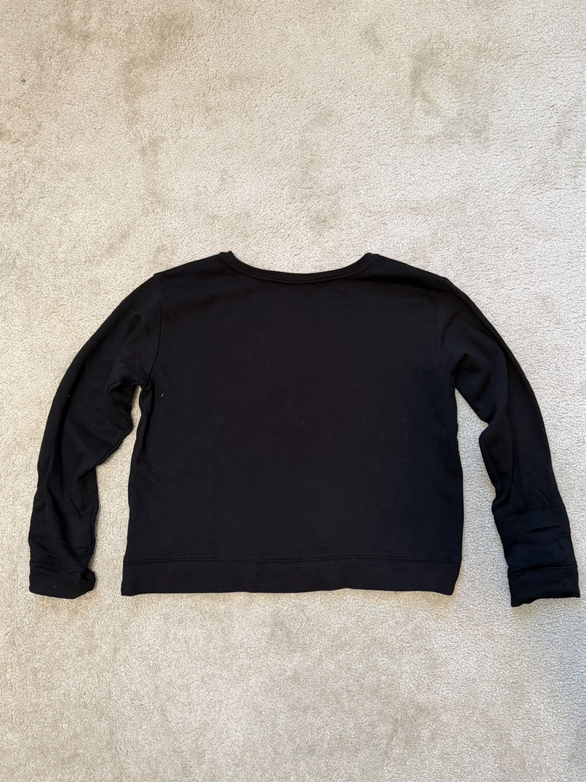 Forever 21 NWT Forever 21 “Whatever” Heart Cropped Black Sweatshrit Size L / US 10 / IT 46 - 5 Thumbnail