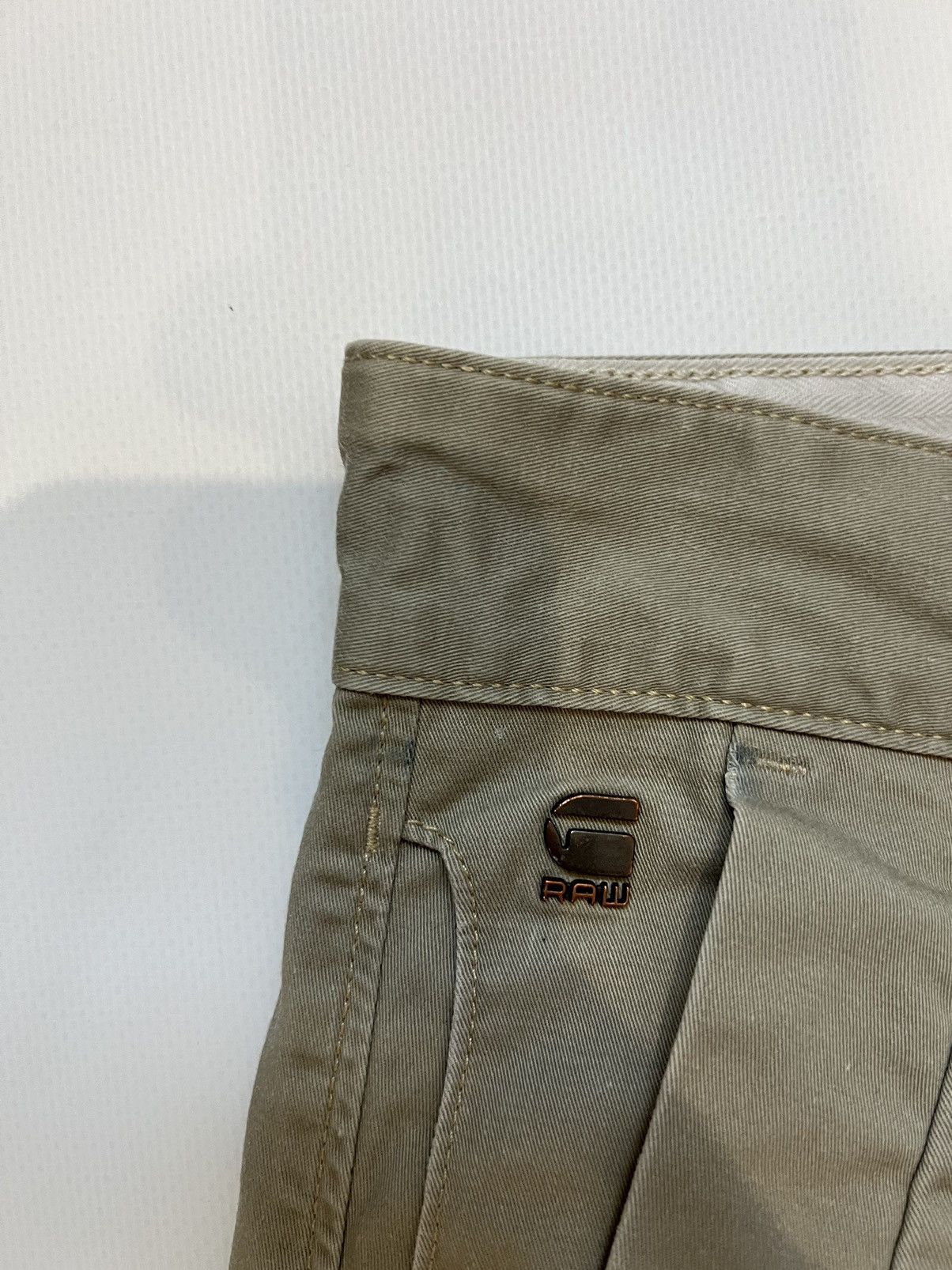 G-Star Vintage G Star Raw Beige Casual Pants Chino Size US 34 / EU 50 - 4 Thumbnail