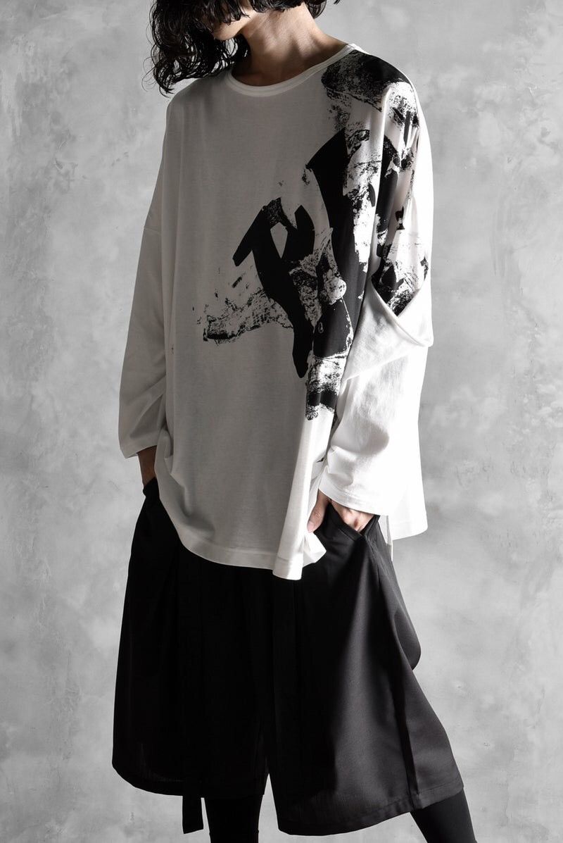 Yohji Yamamoto B Yohji Yamamoto "BEAST" DOLMAN DOUBLE LAYERED SLEEVE TEE Size US L / EU 52-54 / 3 - 1 Thumbnail
