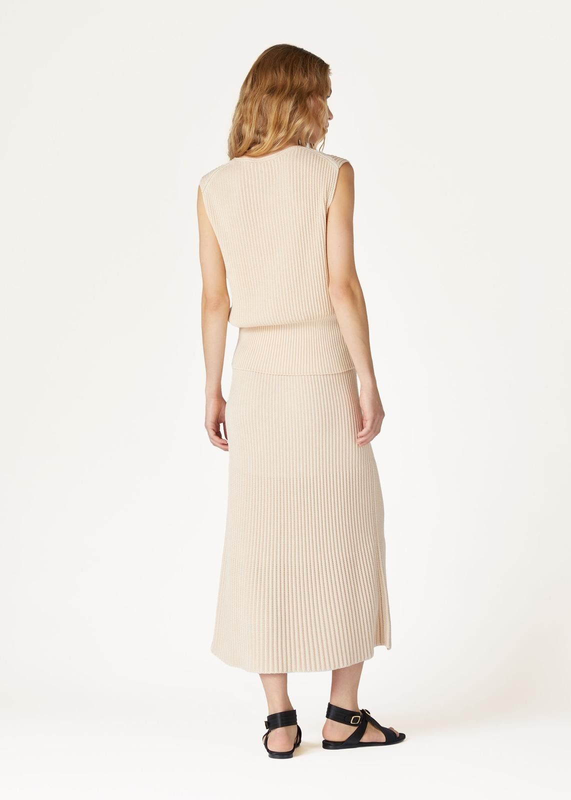 Loro Piana o1srvl11e0125 FAN9692 Ikeda Skirt in Beige Size 30" / US 8 / IT 44 - 5 Thumbnail