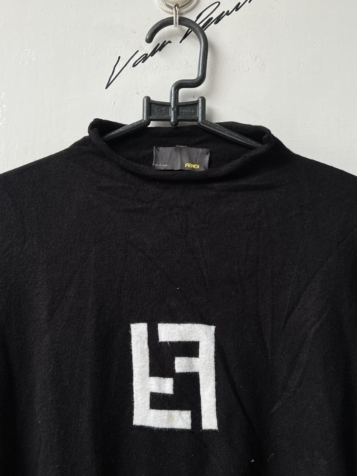 Fendi Fendi Black Knit Long Sleeve T-shirt Size US XS / EU 42 / 0 - 10 Thumbnail