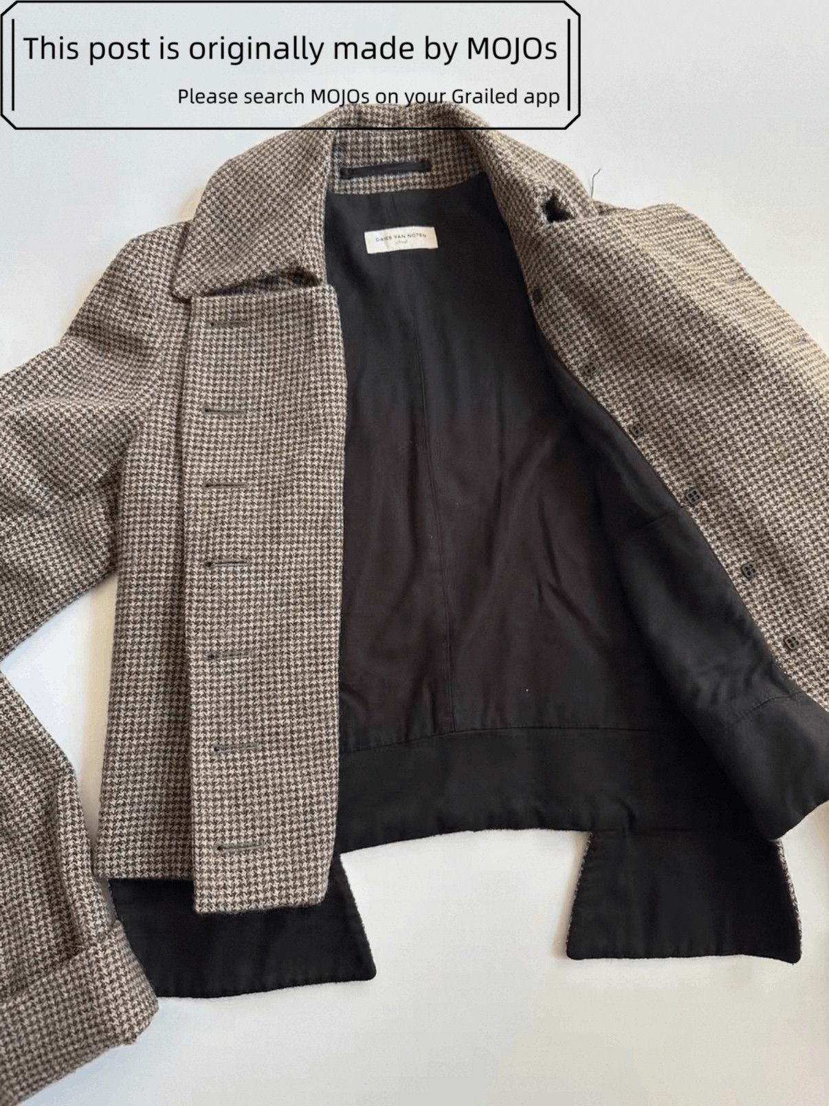 Dries Van Noten Sz S Dries Van Noten Napoleon Hound Tooth Jacket mojos29 Size US S / EU 44-46 / 1 - 4 Thumbnail