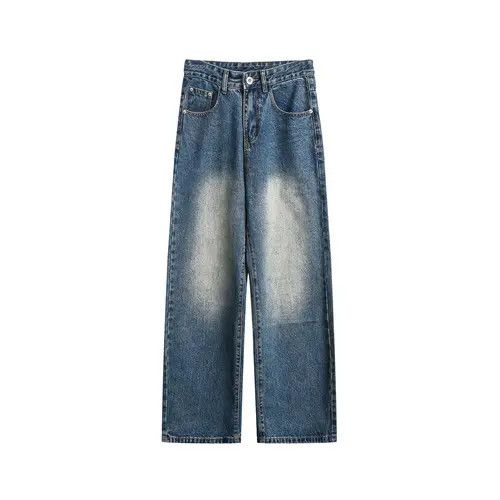 VIBE American vintage washed distressed blue jeans Size US 32 / EU 48 - 1 Preview