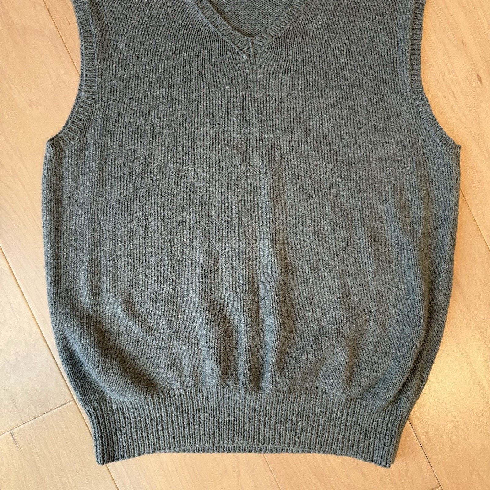 Polo Ralph Lauren Polo Ralph Lauren Linen Cotton Sweater Vest L Gray Pullover Size US L / EU 52-54 / 3 - 5 Thumbnail