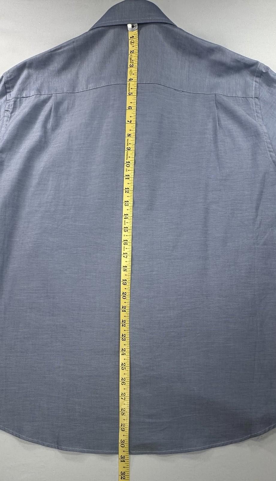 Nautica Nautica 100% Cotton Button Up Shirt Blue Men's XL 17.5-32/33 Size US XL / EU 56 / 4 - 4 Thumbnail