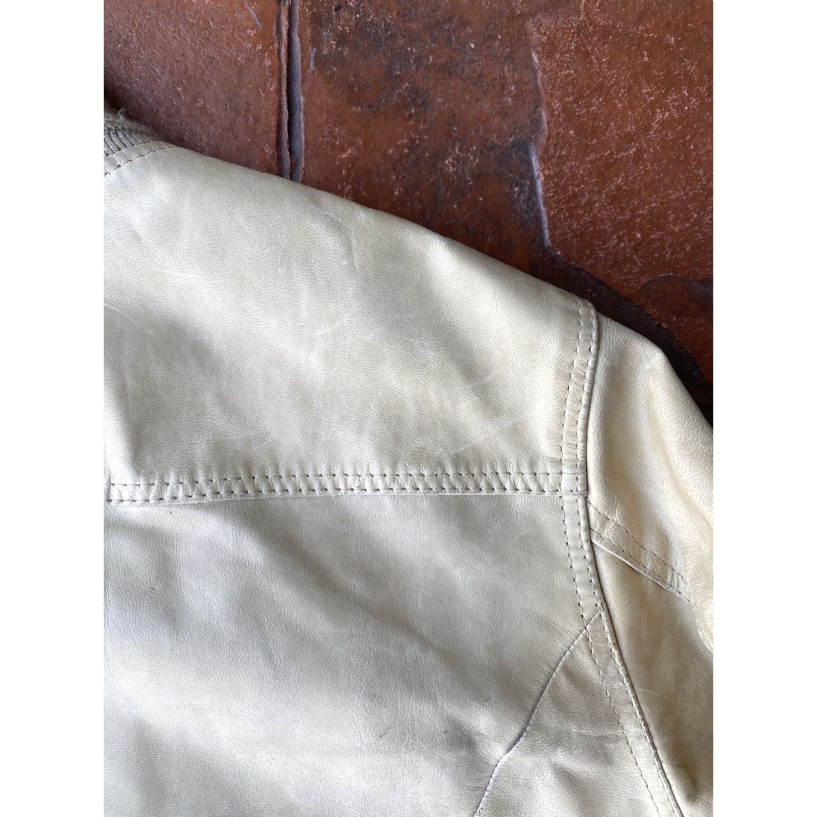 Bomboogie VINTAGE Bomb Boogie Leather Jacket Full Zip Pockets Women's Large Size L / US 10 / IT 46 - 5 Thumbnail