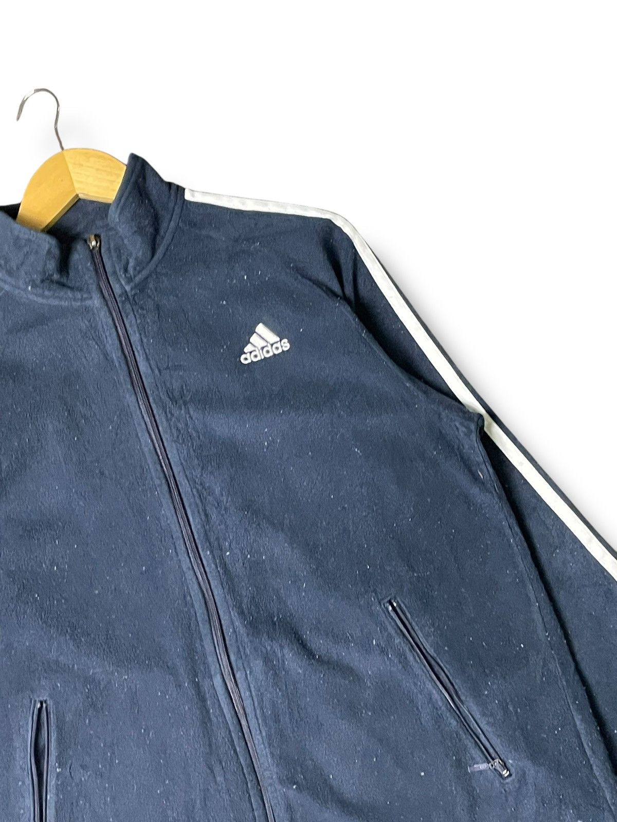 Adidas × Vintage Vintage Adidas Fleece Zipper Jacket (68) Size US S / EU 44-46 / 1 - 2 Thumbnail