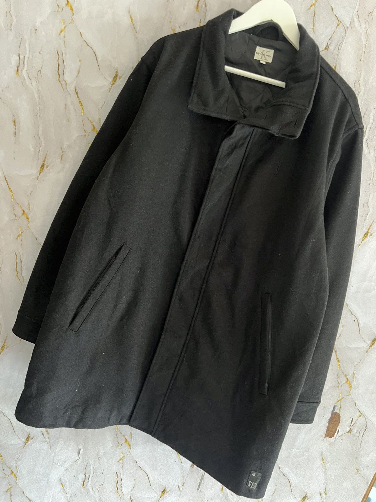 Calvin Klein Calvin Klein Long Jacket Designer Minimalist Outerwear Size US L / EU 52-54 / 3 - 4 Thumbnail
