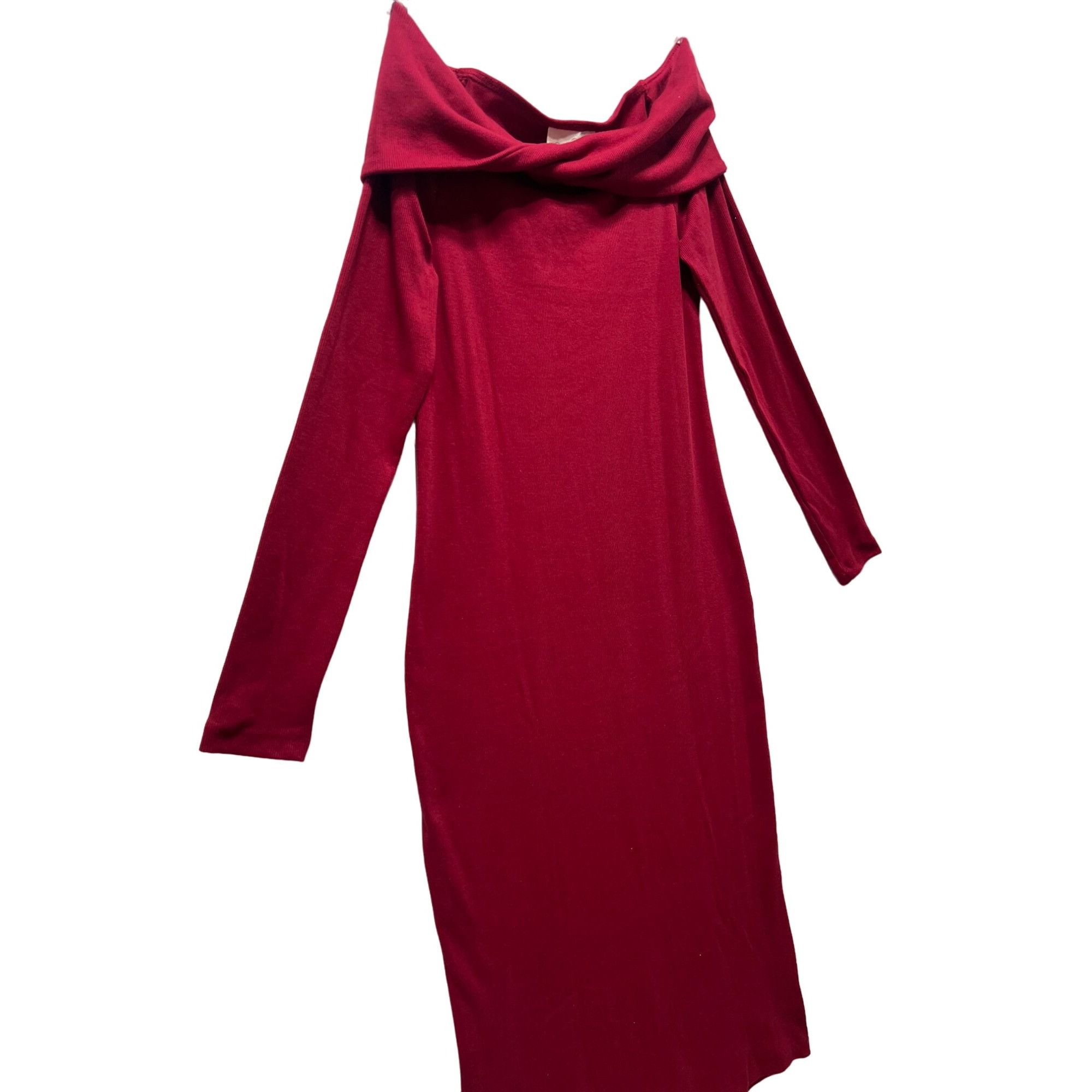 Other Universal Thread - Women's Long Sleeve Midi Bodycon - Red - Size S / US 4 / IT 40 - 17 Thumbnail