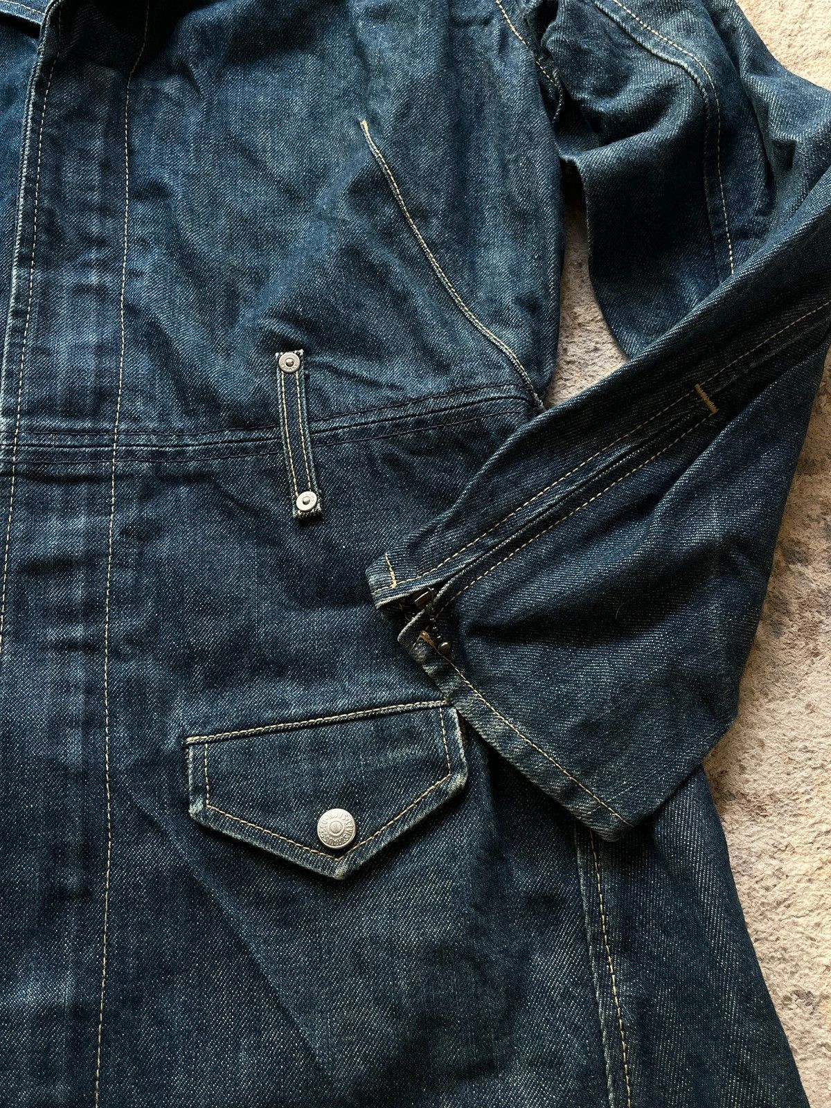 Levi's Levi's Engineered Jeans Sz M 2002 Y2K Denim Coat Jacket Size M / US 6-8 / IT 42-44 - 10 Thumbnail