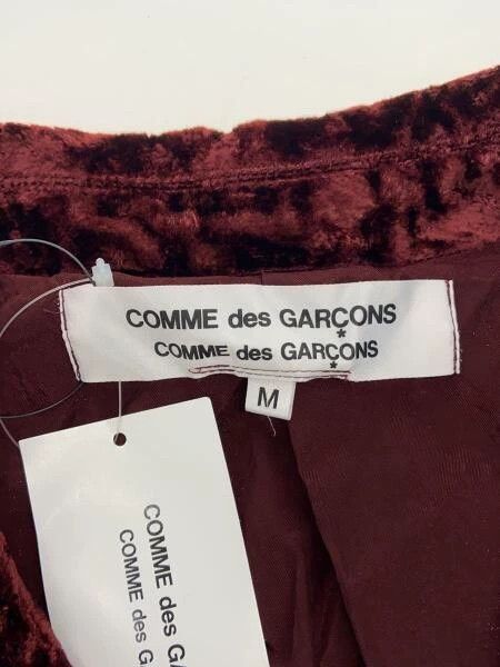 Comme des Garcons Comme des Garcons Red vintage lace design velvet top Size M / US 6-8 / IT 42-44 - 3 Thumbnail