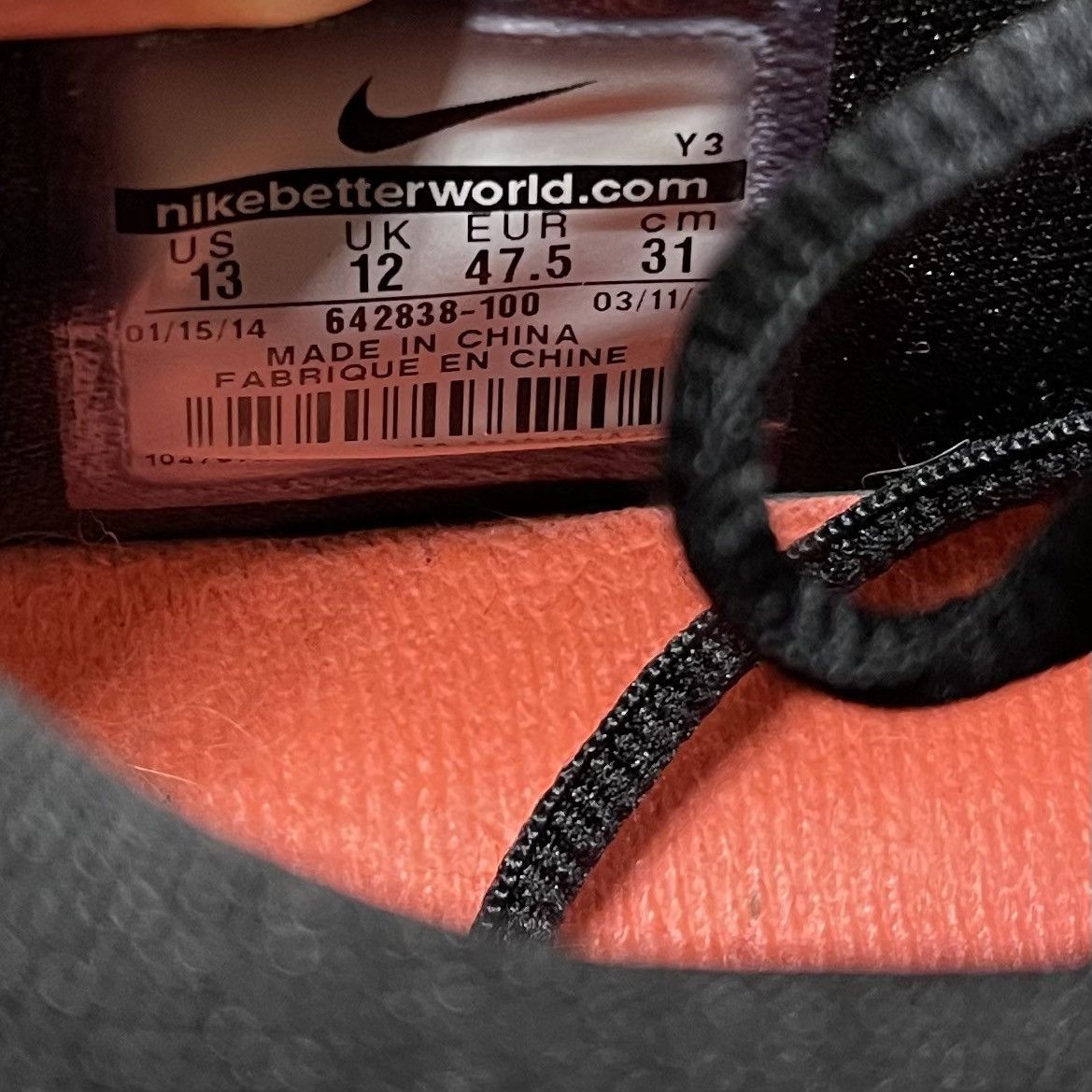 Nike 2014 Nike KD 6 Elite Gold Size US 13 / EU 46 - 7 Thumbnail