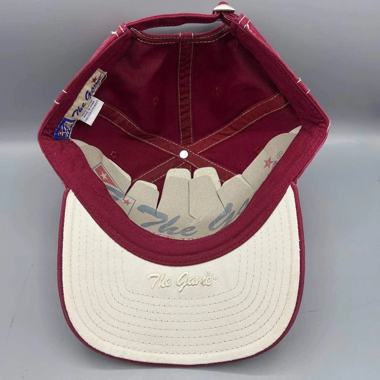 The Game Vintage Arkansas Razorbacks Hat NCAA Strap Back Cap Cotton Size ONE SIZE - 2 Thumbnail