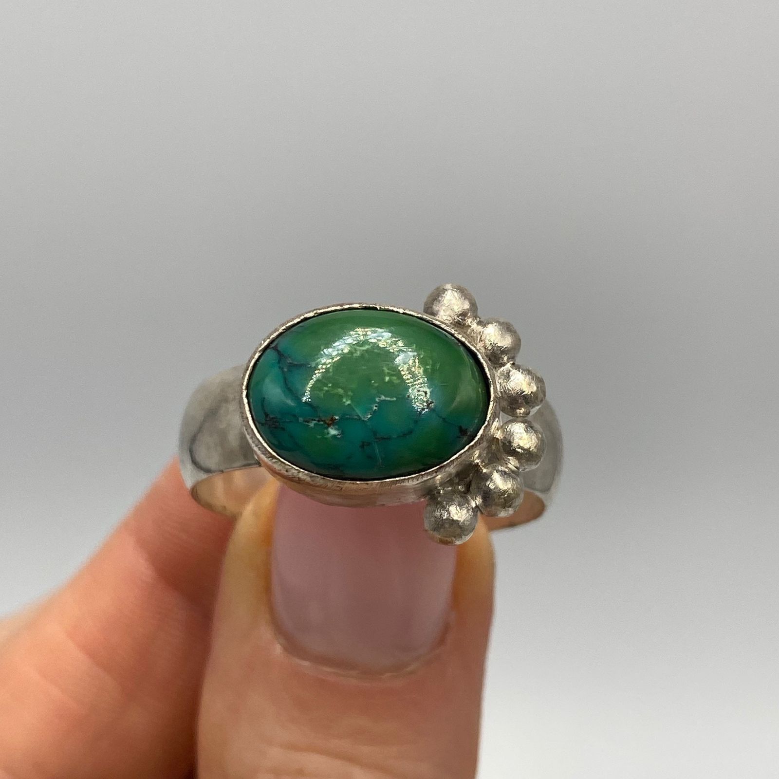 Vintage Huge Antique Imperial 84 Silver Ring Size 13.5 Size ONE SIZE - 7 Thumbnail