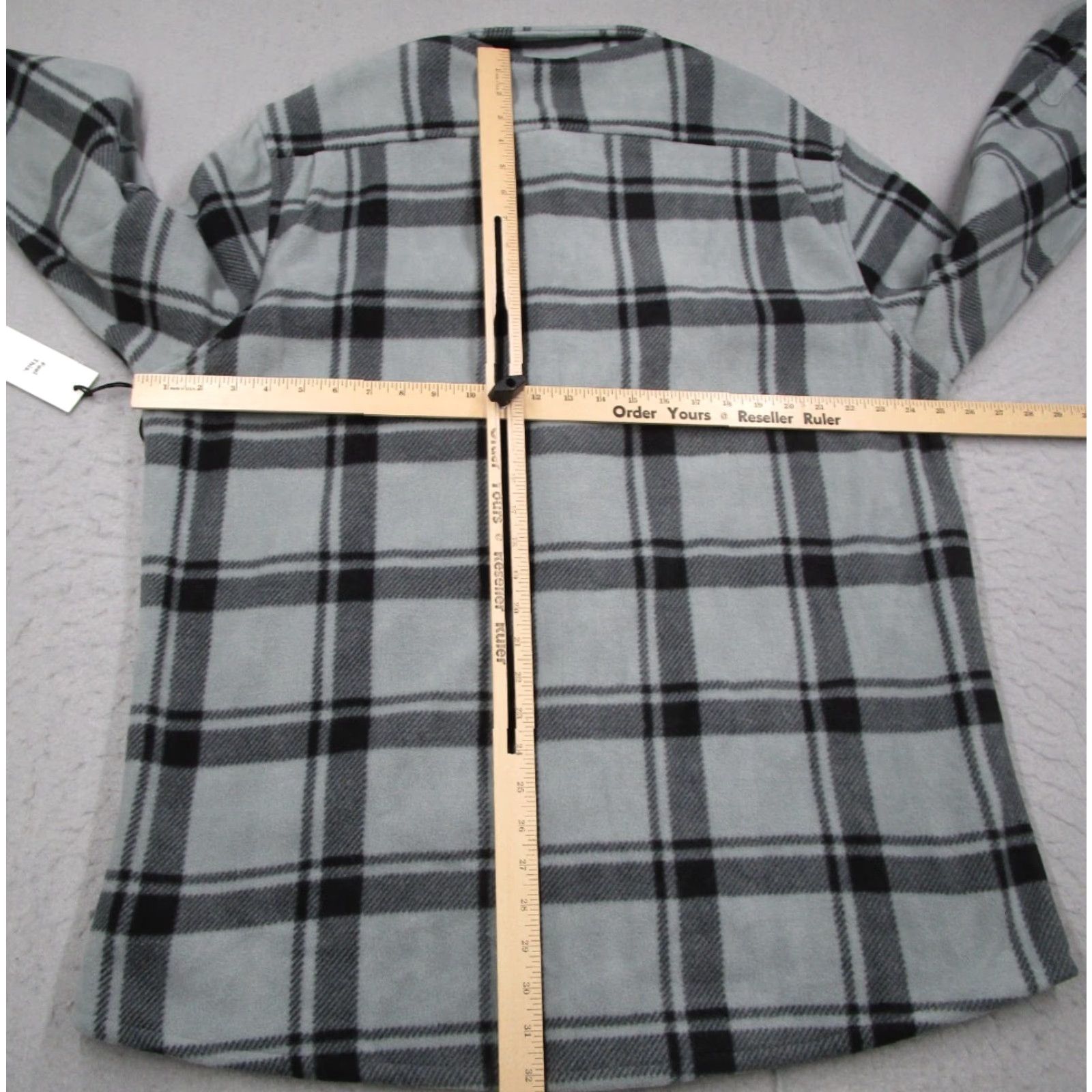 Vintage Swet Tailor Shirt Mens 3XL XXXL Gray Fleece Flannel Button Up Long Sleeve Travel Size US XXL / EU 58 / 5 - 5 Thumbnail