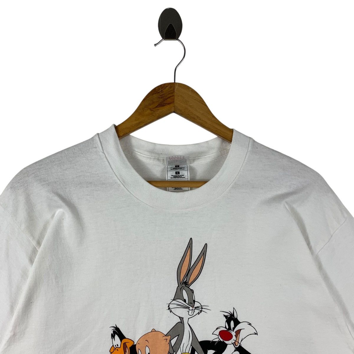 Warner Bros Vintage ALL CHARACTERS LOONEY TUNES Bigprinted tee Size US XL / EU 56 / 4 - 2 Thumbnail