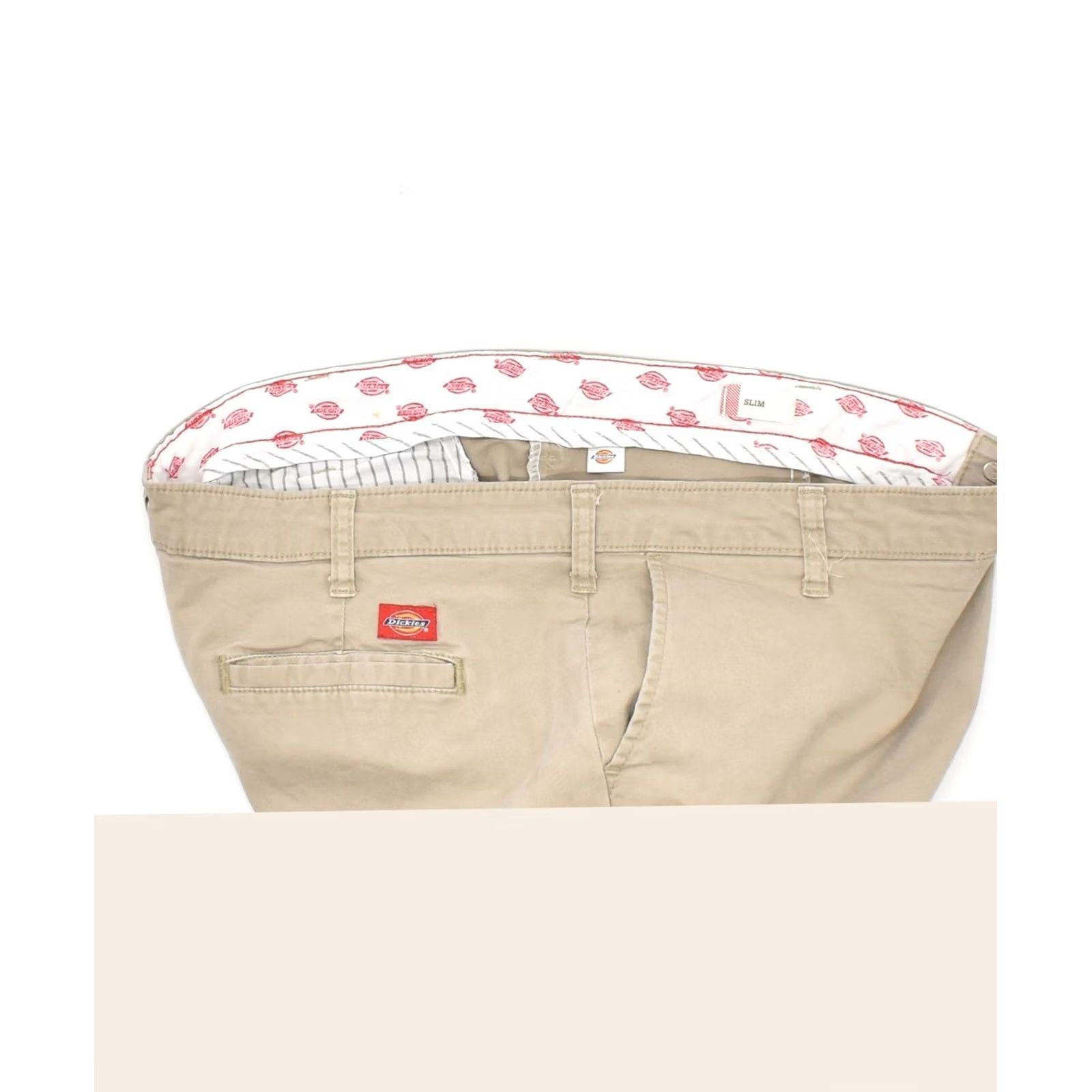 Dickies DICKIES Womens Bootcut Chino Trousers Beige W38 L27 Size 26" / US 2 / IT 38 - 4 Thumbnail