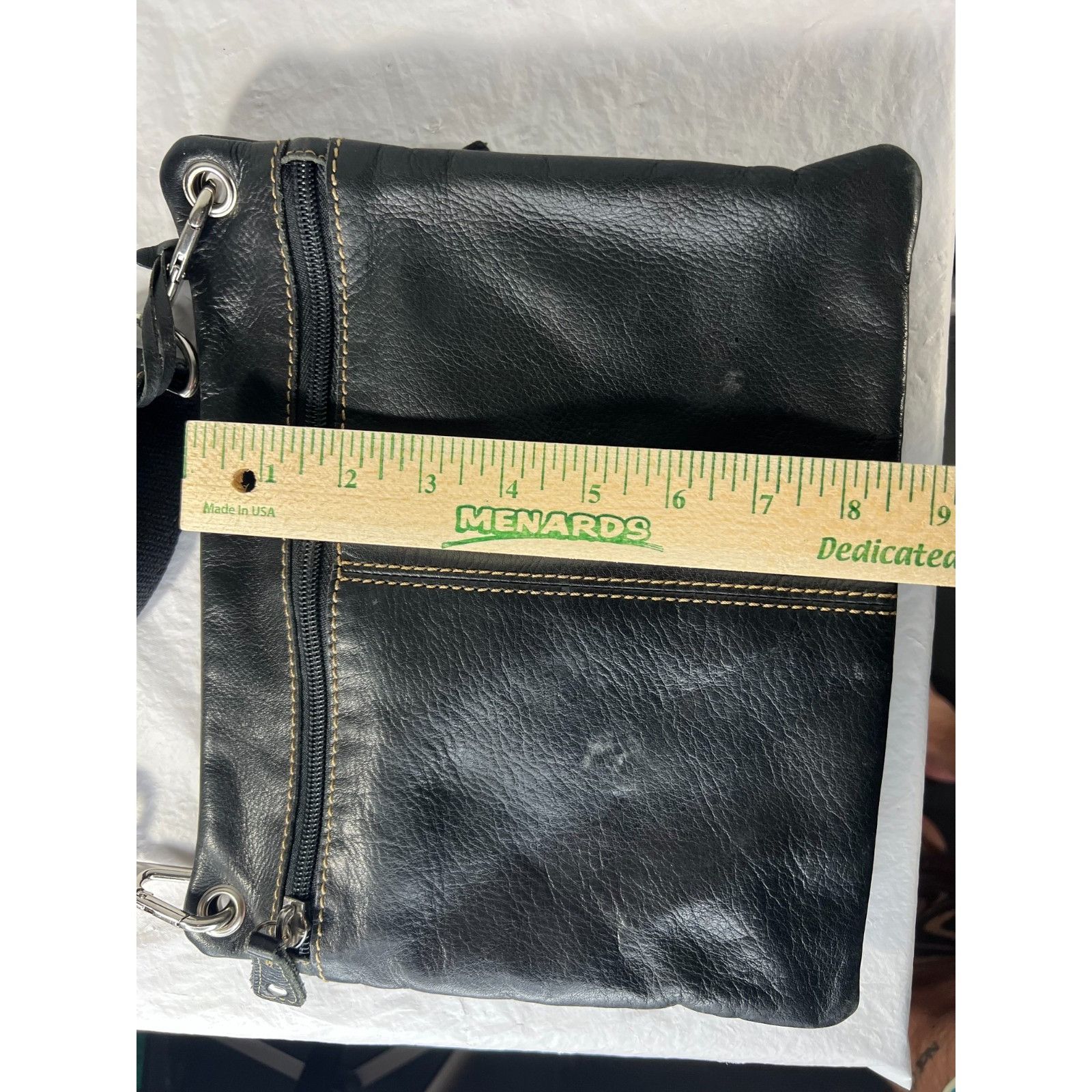 Fossil Fossil Sutter Black Leather Crossbody Bag Handbag Adjustable Size ONE SIZE - 5 Thumbnail