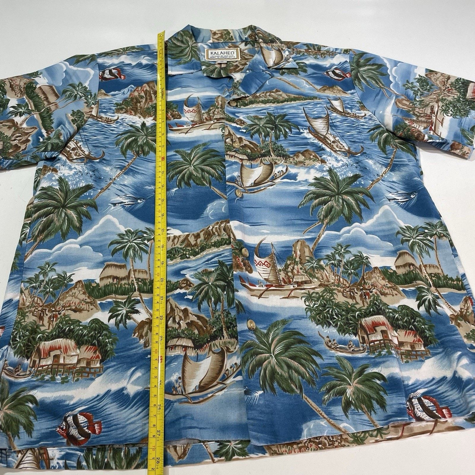Cool Shirtz VTG Kalaheo RJC Men’s Hawaiian Shirt Island Wa'a Kaulua Boat Size US M / EU 48-50 / 2 - 5 Thumbnail