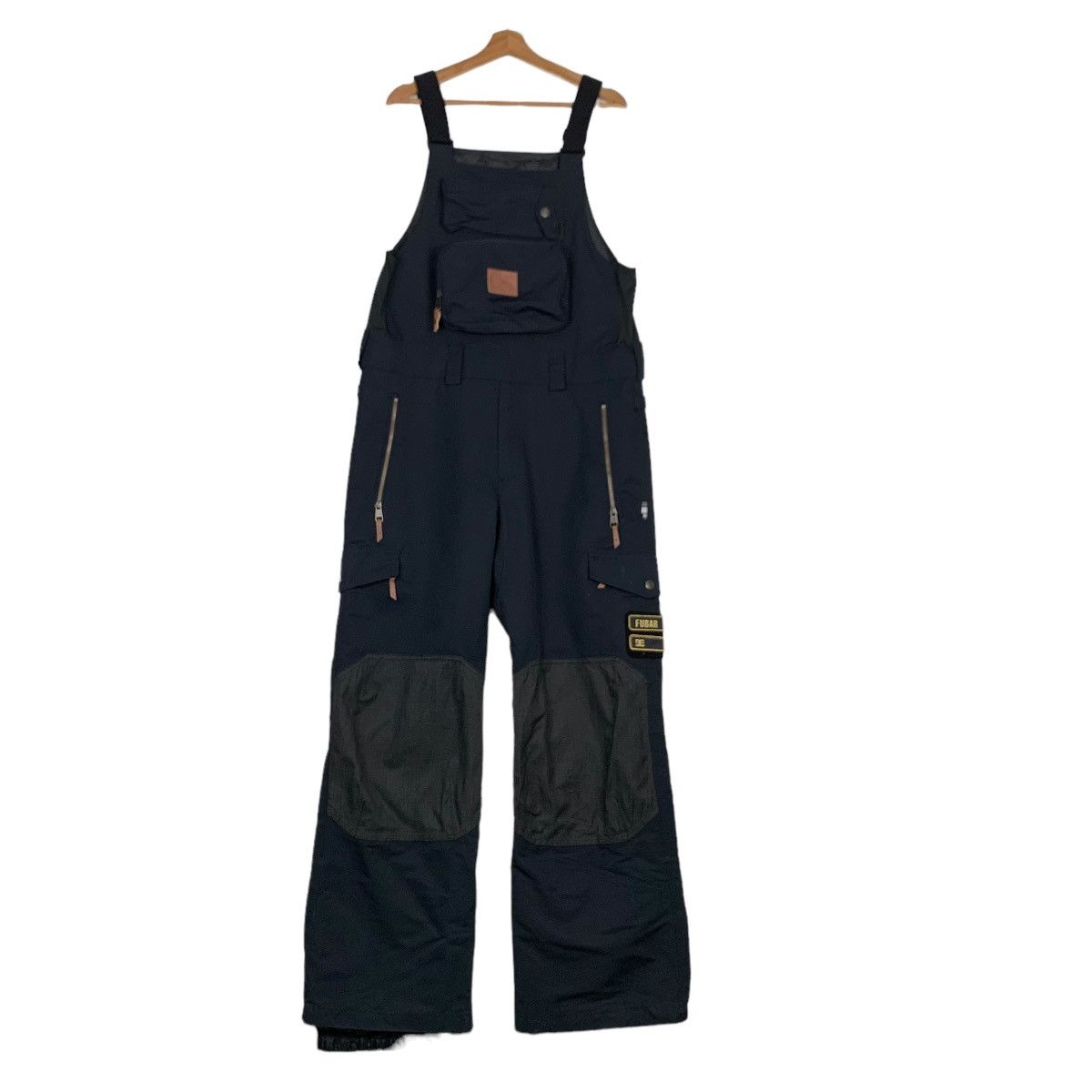 image of Dc x Ski D.c. Shoe Waterproof Ski Wear Overalls 0055-C4 in Black, Men's (Size 40)