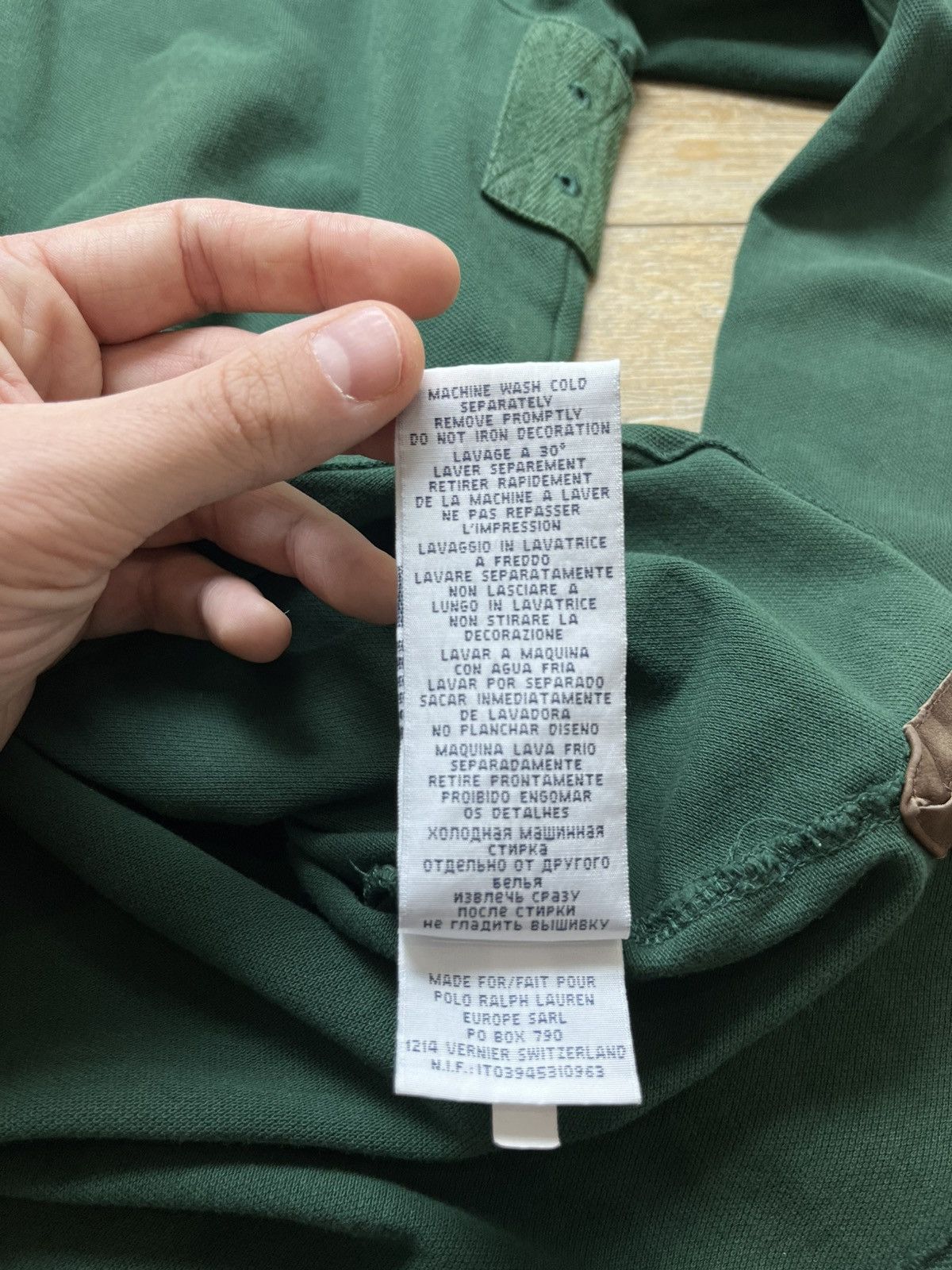 Polo Ralph Lauren 90S RALPH LAUREN RUGBY JERSEY WITH LEATHER INSERTS #3 Size US L / EU 52-54 / 3 - 16 Thumbnail