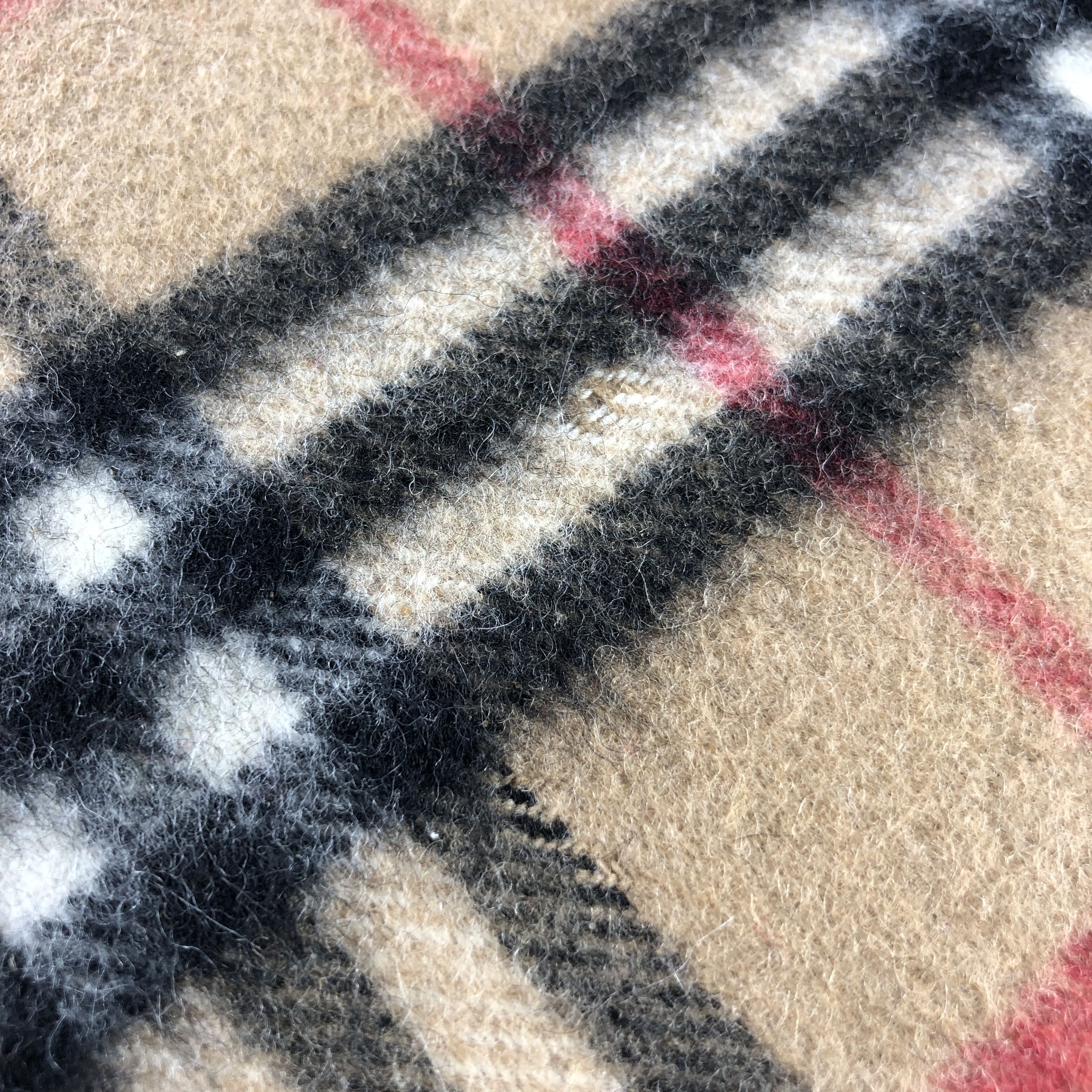 Burberry Burberry Tan Nova Check Cashmere Scarf Muffler V2879 Size ONE SIZE - 5 Thumbnail