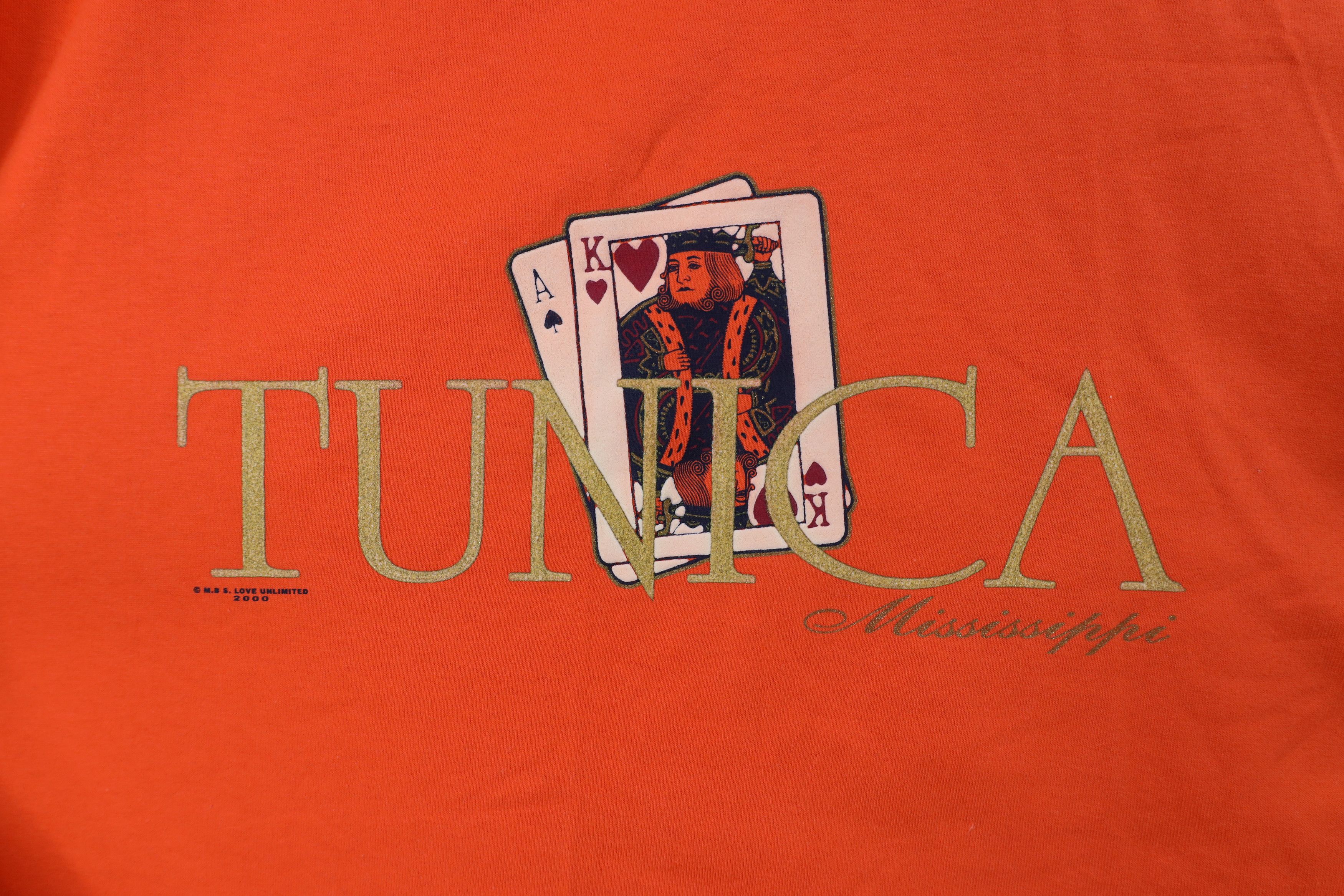 Vintage Vintage Y2K Streetwear Mississippi Gambler Cards T-Shirt Size US L / EU 52-54 / 3 - 4 Thumbnail