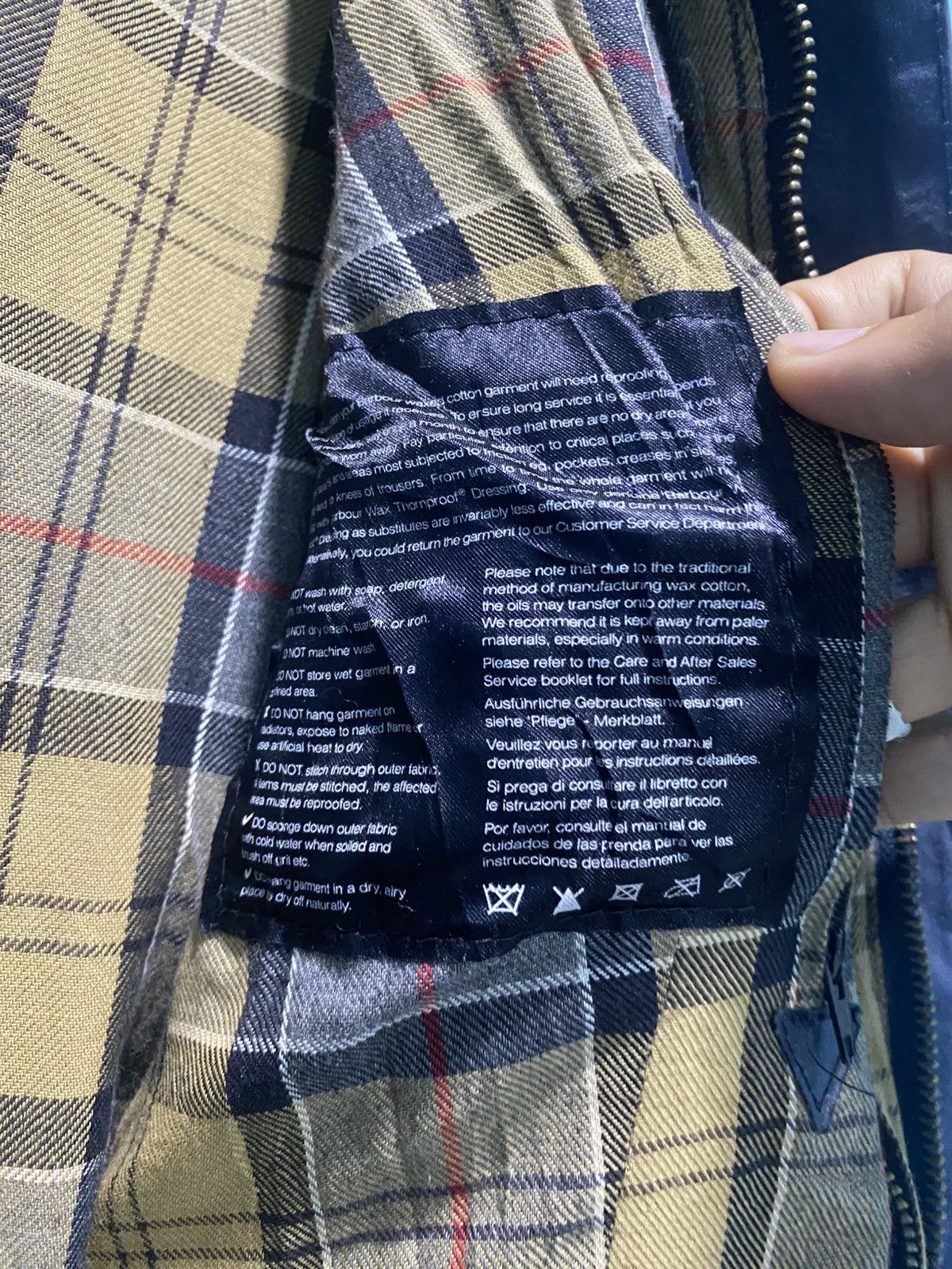 Barbour Aw17 Barbour Tartan Waxed Cotton Jacket Made England Size S / US 4 / IT 40 - 9 Thumbnail